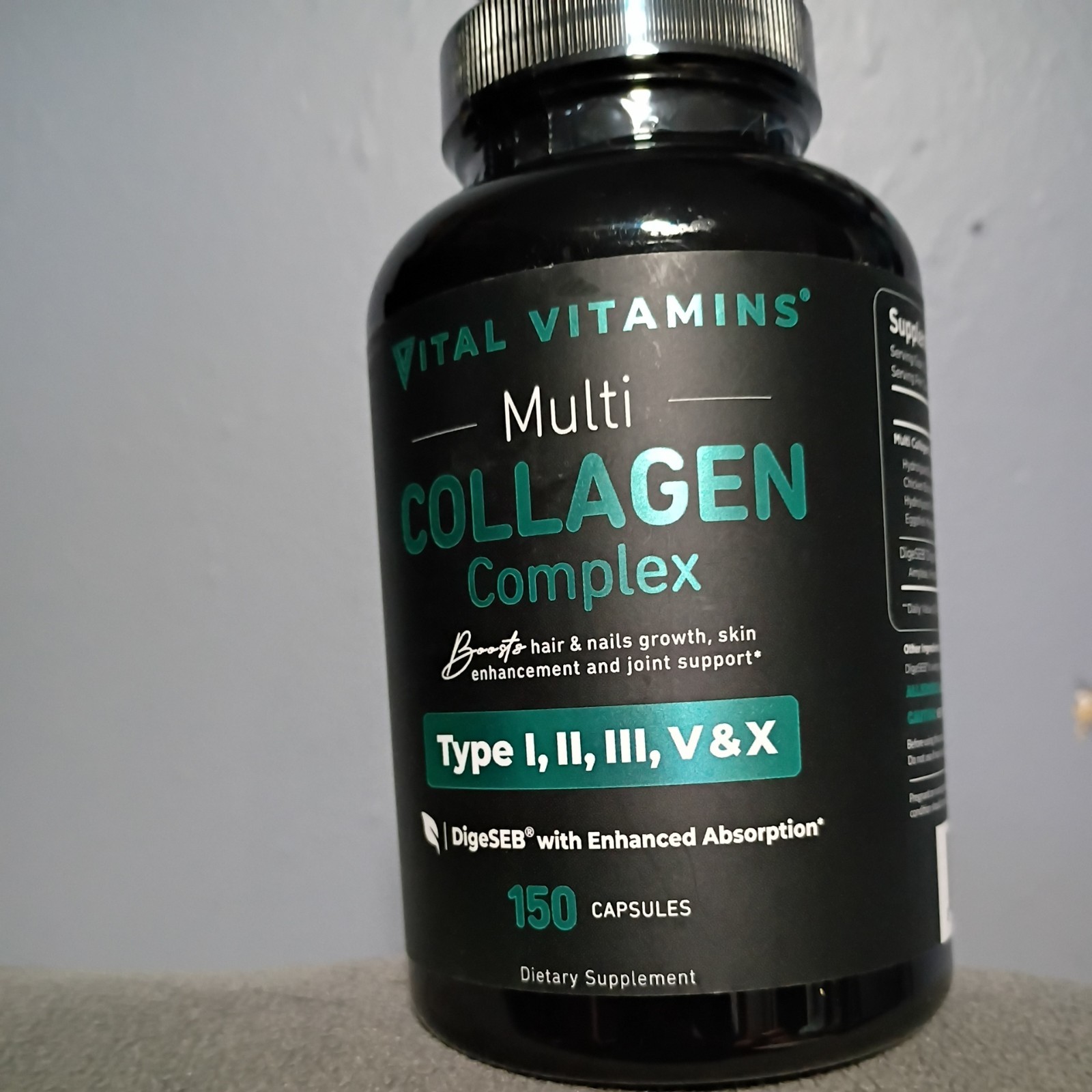 Vital Vitamins Multi Collagen Complex – 150 Capsules (Types I-X)