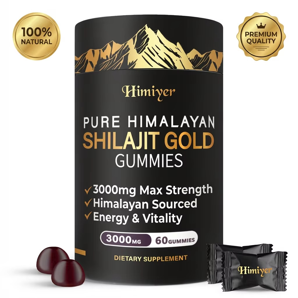 Pure Shilajit Gold gummies- 3000mg Ginger Ginseng Ashwagandha Multi Mineral