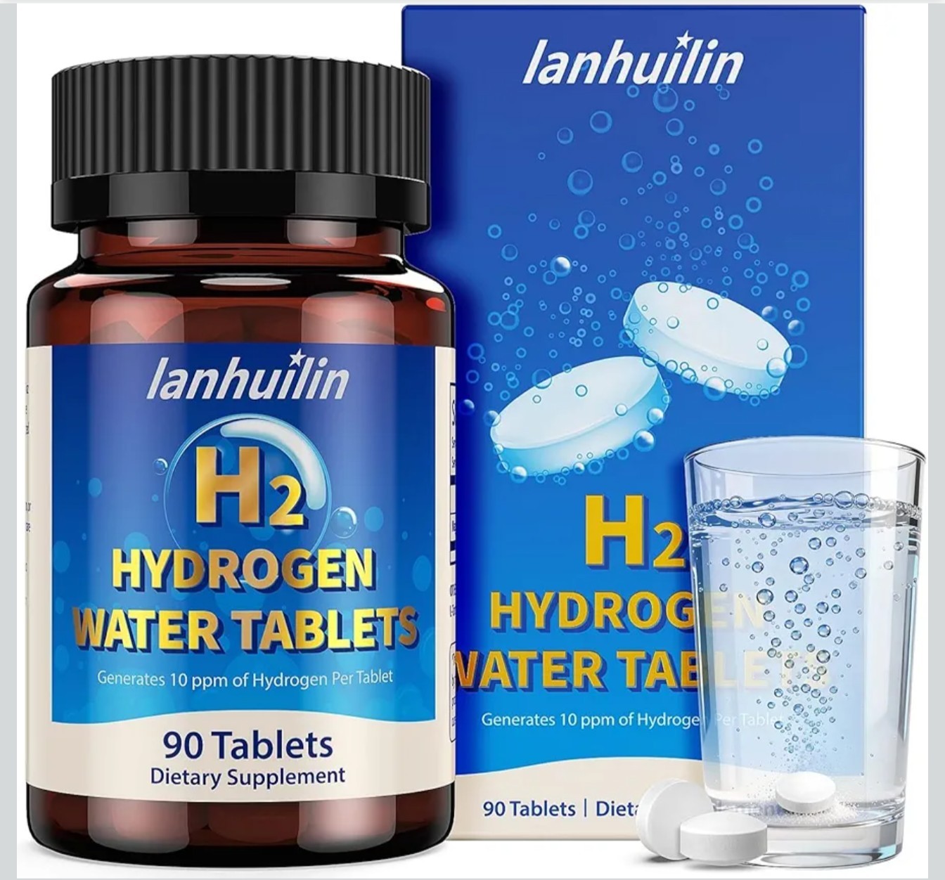 Hydrogen Water Tablets 150mg Magnesium – 10 PPM Molecular Hydrogen Tablets fo…