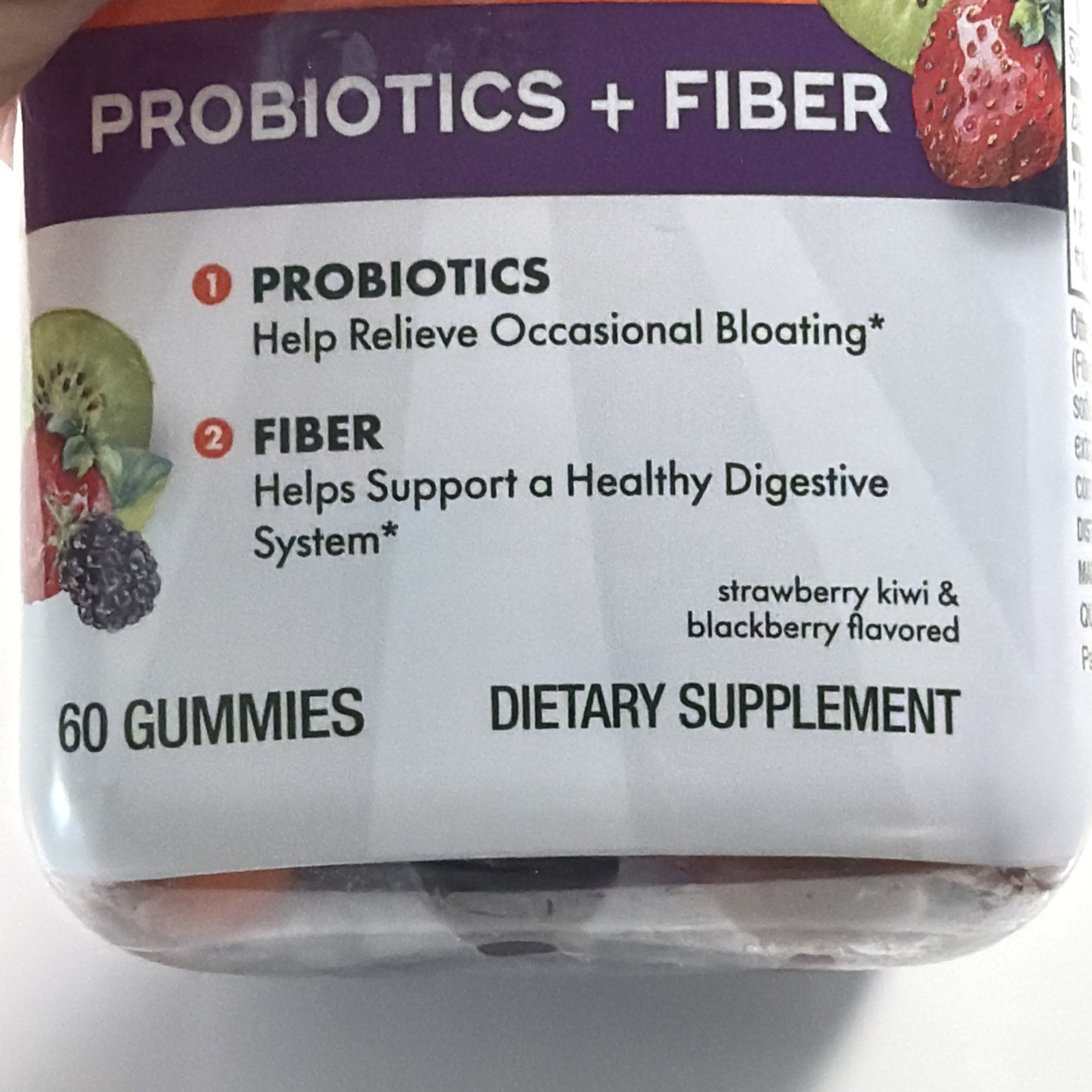 Align Probiotics + Fiber Probiotics Relieve Occasional Bloat 02/2027 60 Gummies
