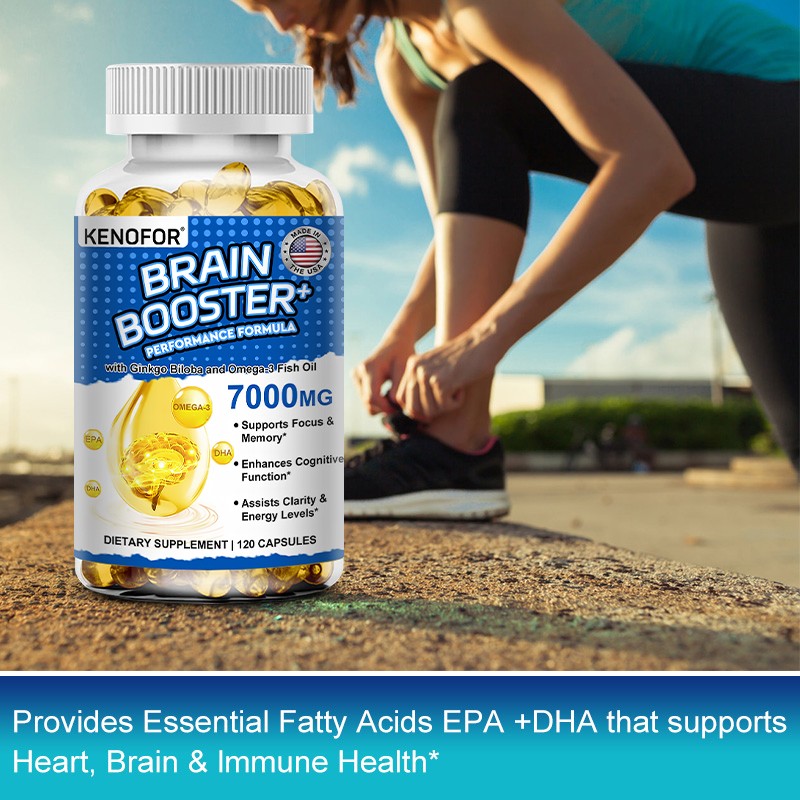 Kenofor Performance Formula with Ginkgo Biloba Omega 3 Fish Oil 30/60/120 Caps