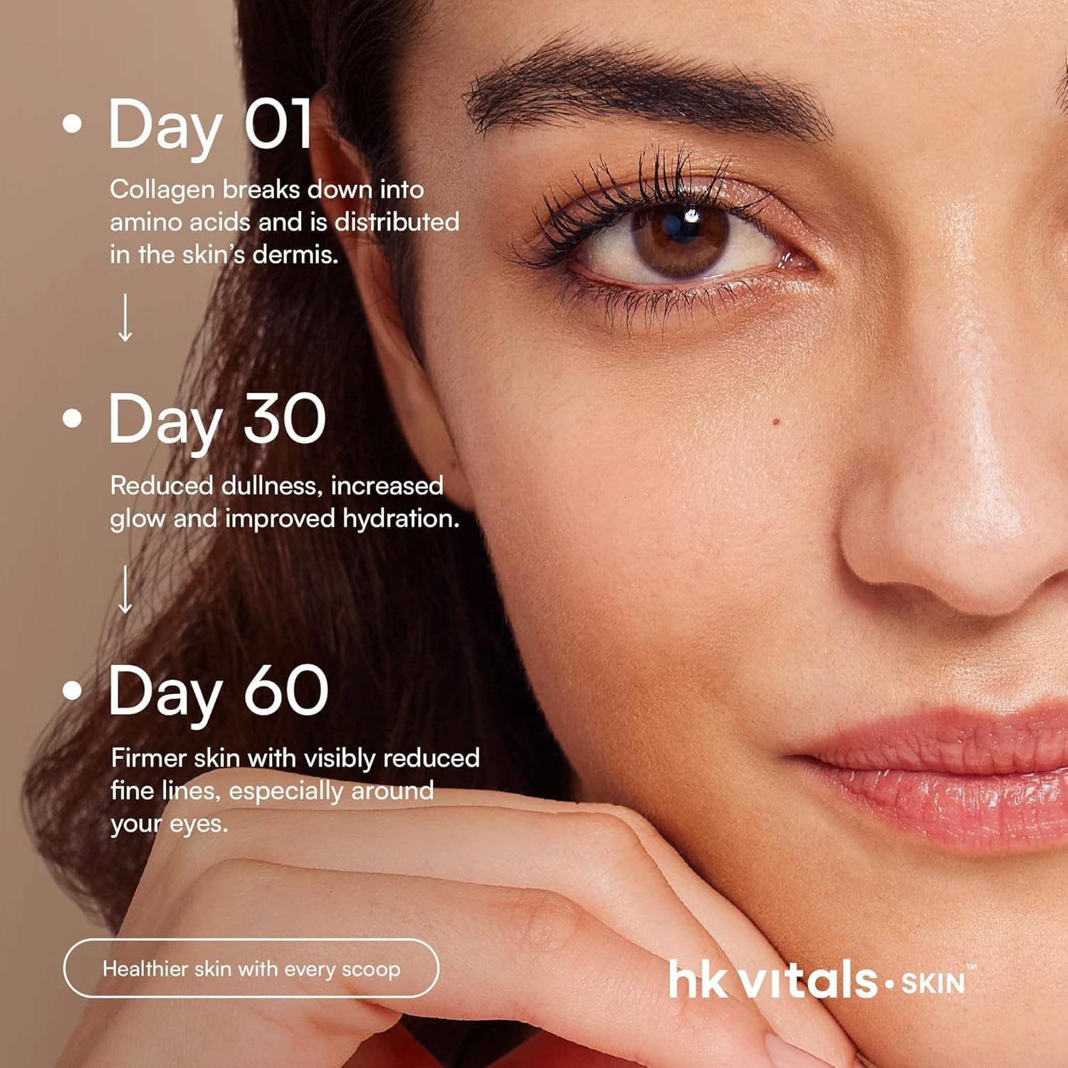 HealthKart HK Vitals Skin Radiance Collagen Powder – 200gm (Orange)