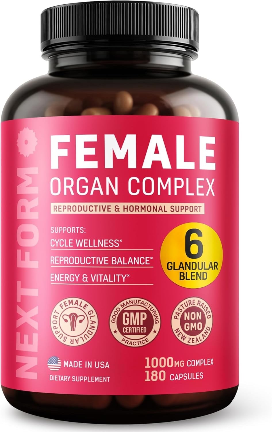 Beef Organ Supplement for Women 6 in 1 Complex Hormone Balance Energy Grass-Fed