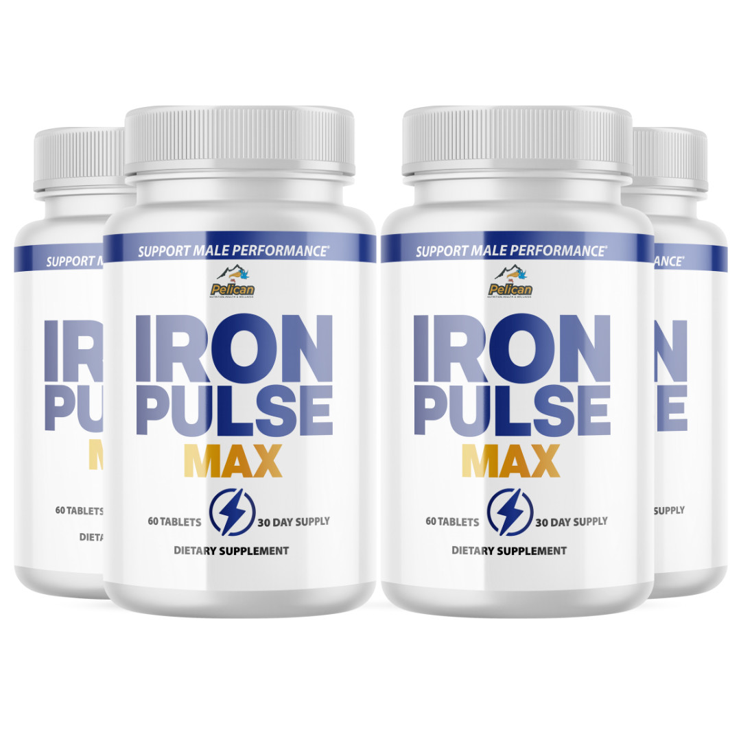 Iron Pulse Max- Men’s Health & Bodybuilding- 4 Bottles- 240 Tablets