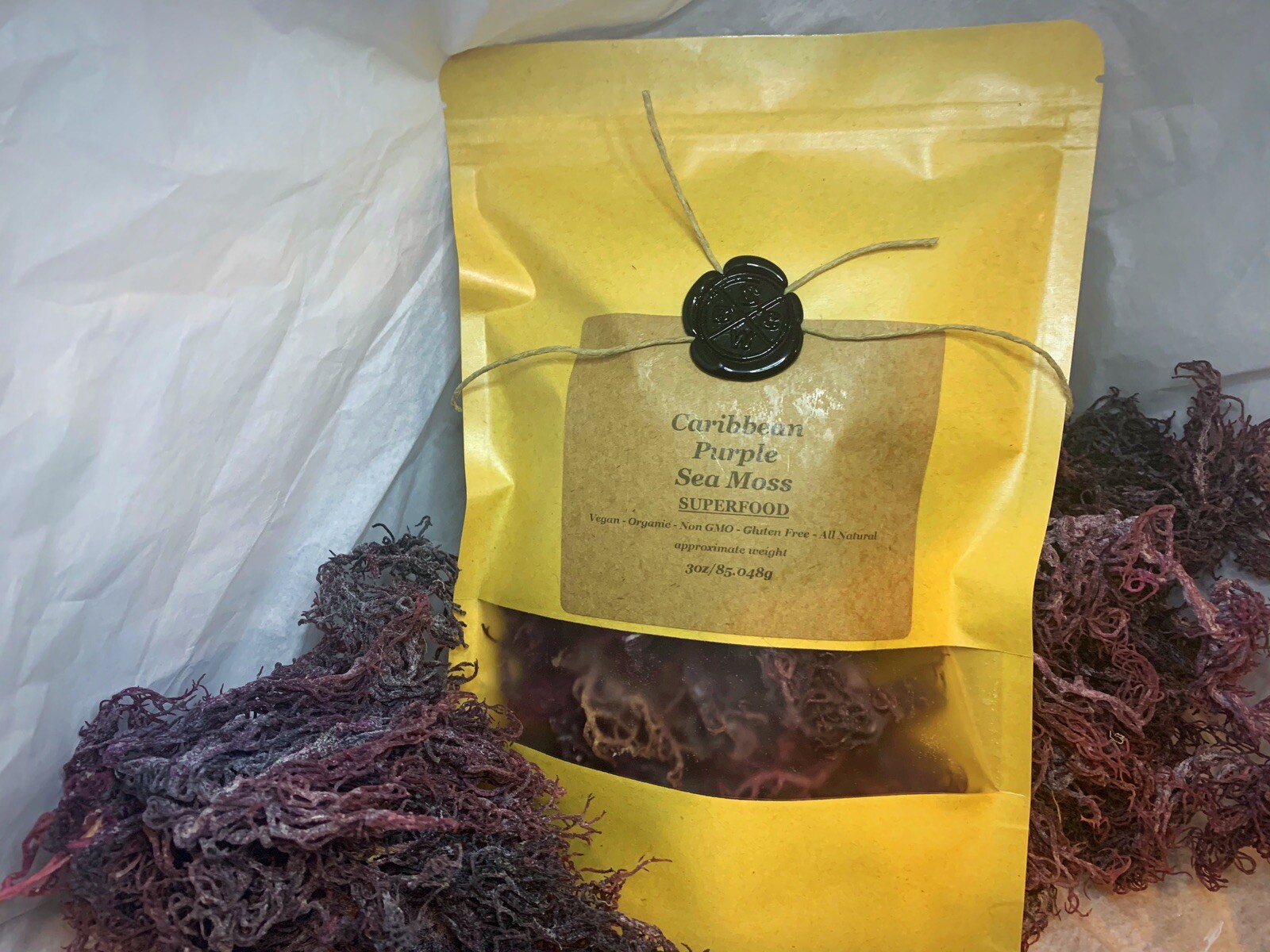 Raw Irish Sea Moss – Purple – Dr Sebi type – Irish Moss 3oz