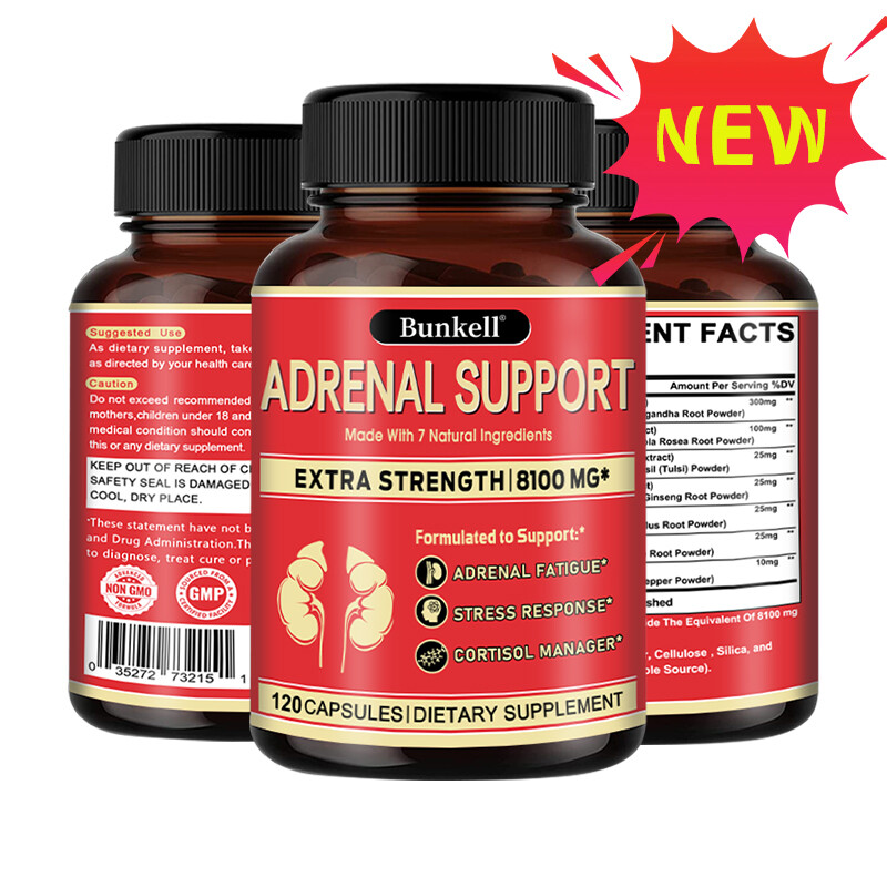 Adrenal Support Supplement – Supports Healthy Adrenal Function-30/60/120Capsules
