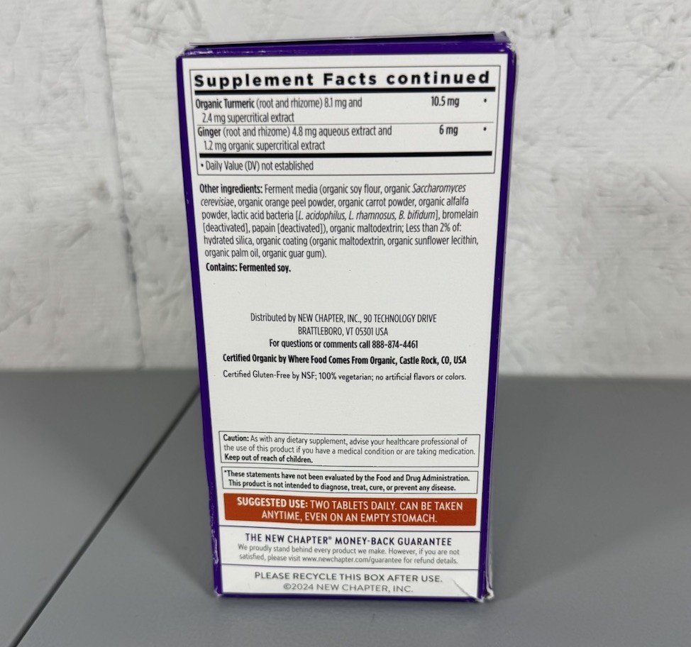 New Chapter Men’s Advanced Multivitamin, 120ct Tablets – EXP 08/2026 – NEW