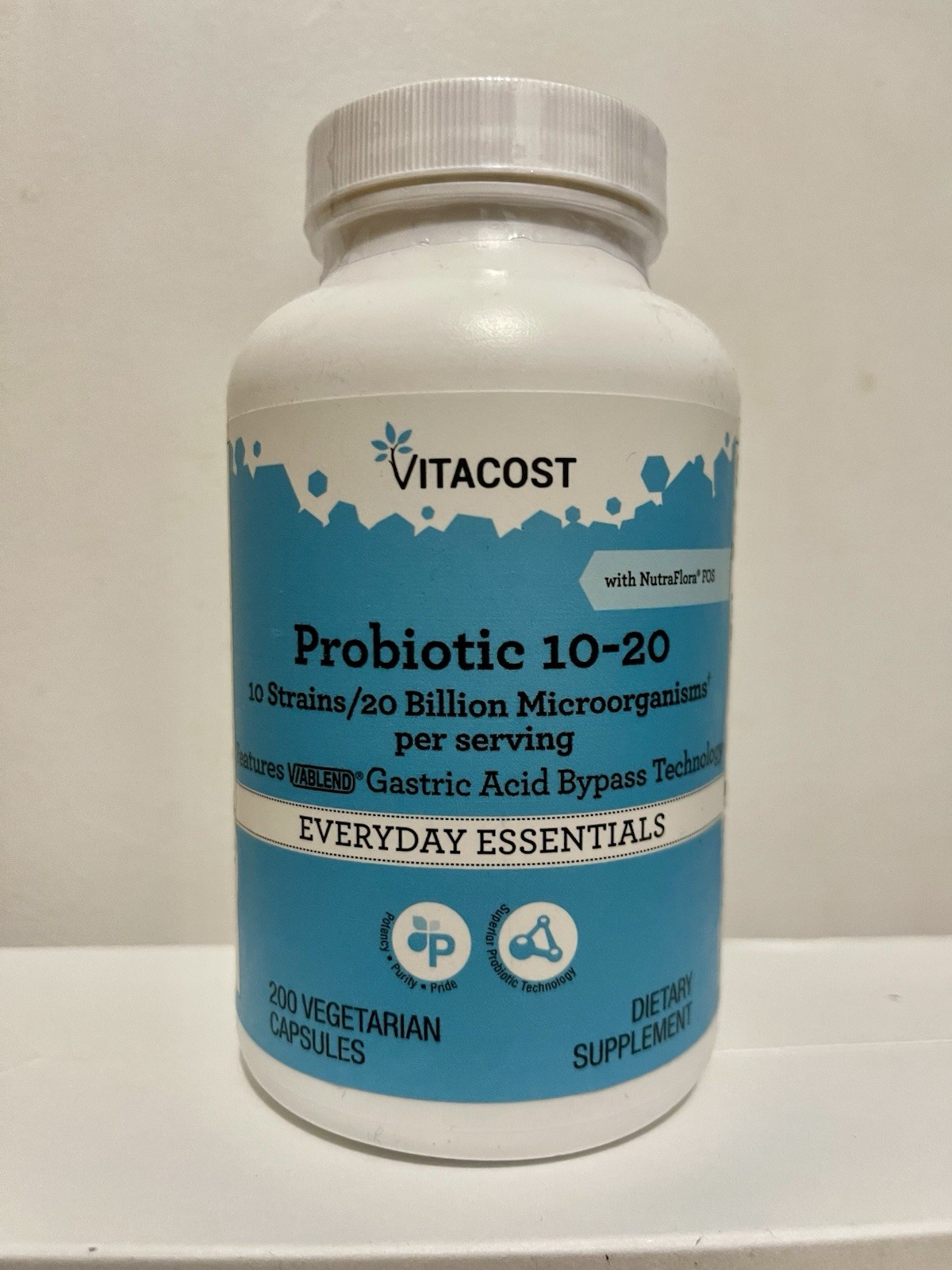 Vitacost Probiotic 10-20 – 200 Vegetarian Capsules NEW exp 11/2026