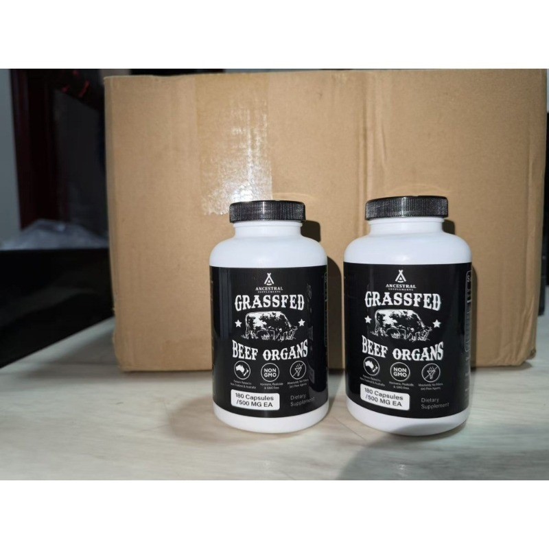2 bottles of ancestral supplements,grass fed beef organ supplements,180capsules-