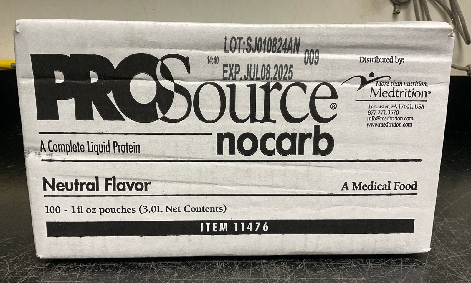 100 Medtrition ProSource Liquid Protein 1 fl oz Pouches Neutral Flavor EXP. 2025