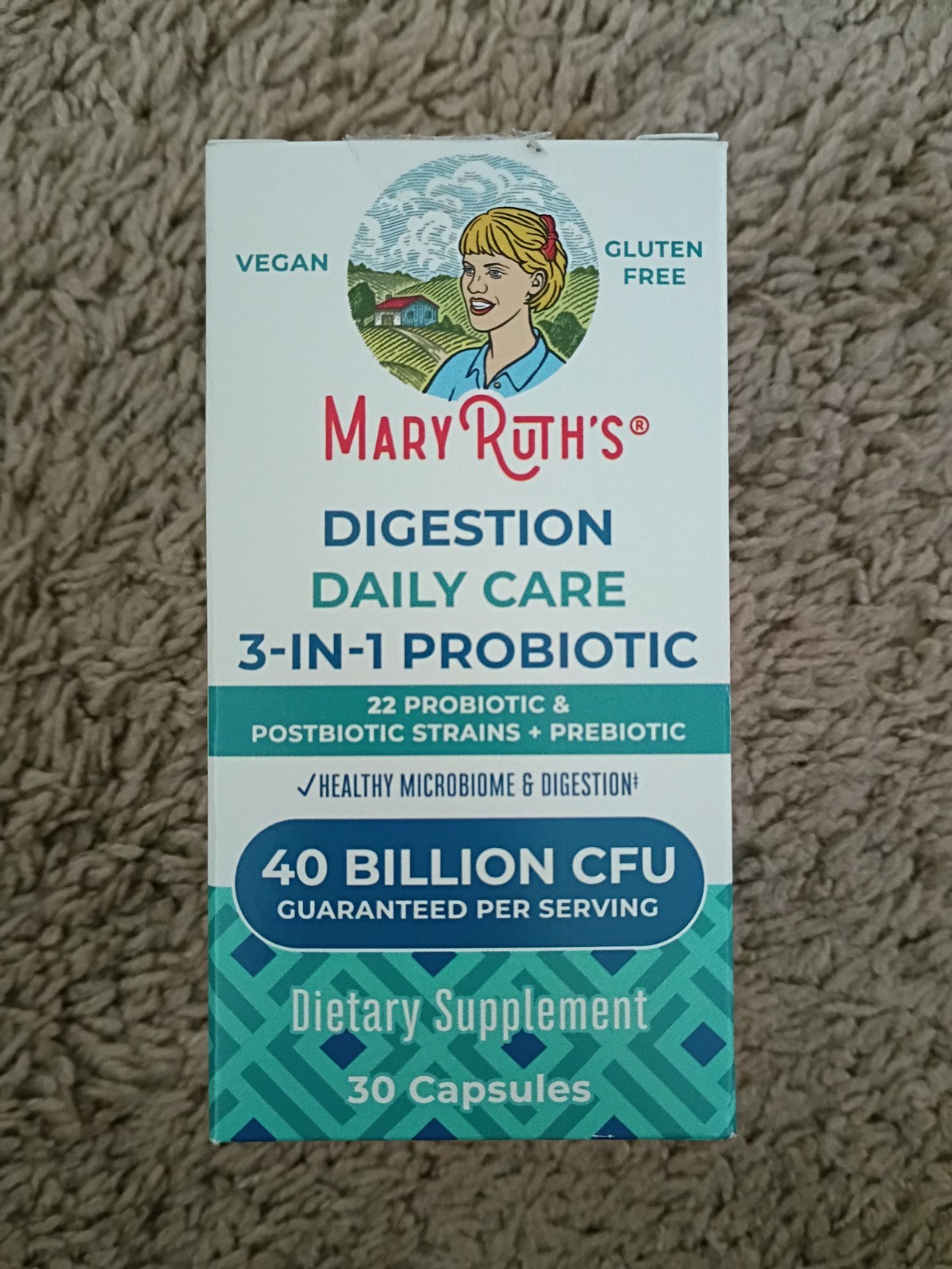 Mary Ruth’s Digestion Daily Care 3-in-1 Probiotic 30 count Expires 04/2027