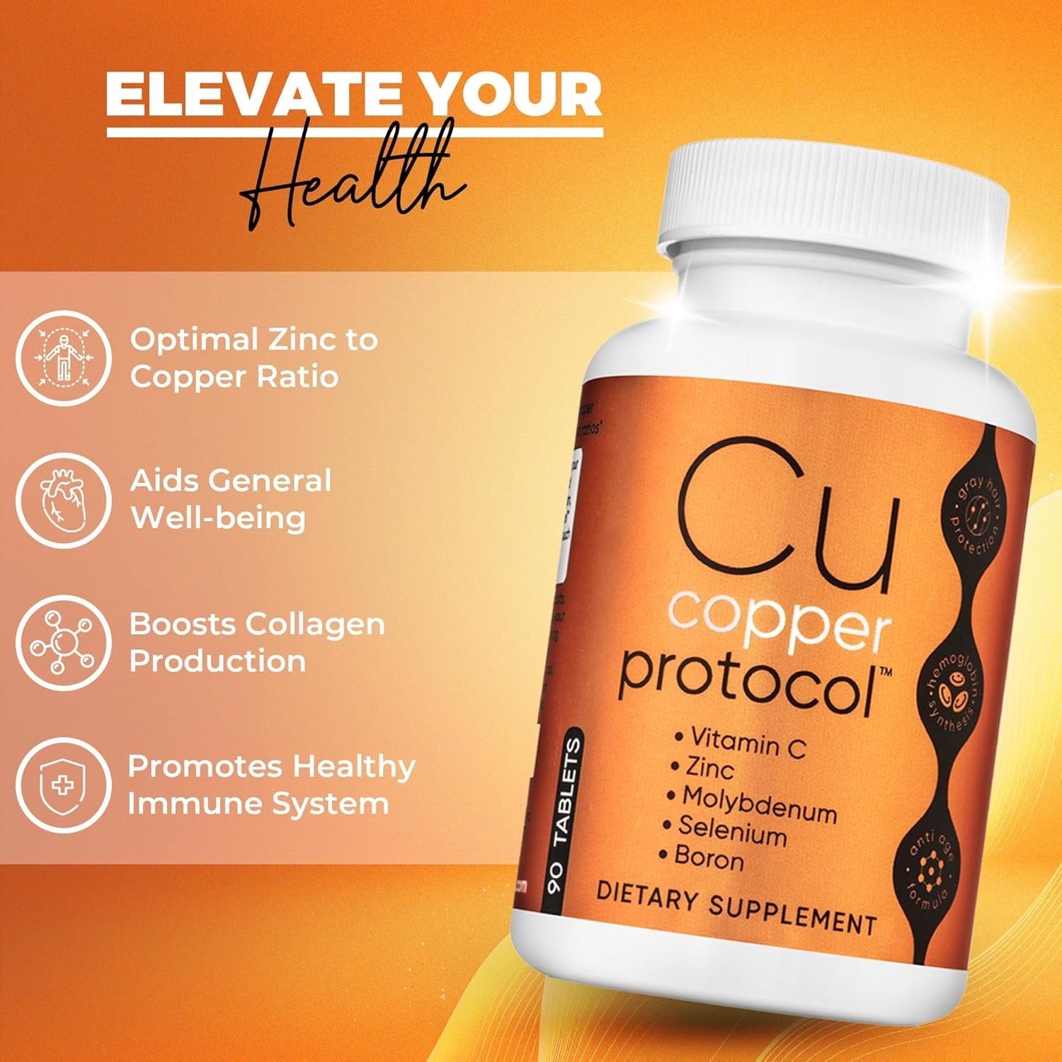 Copper Protocol Copper Supplements for Women and Men 90 Capsules Boosts Energ…