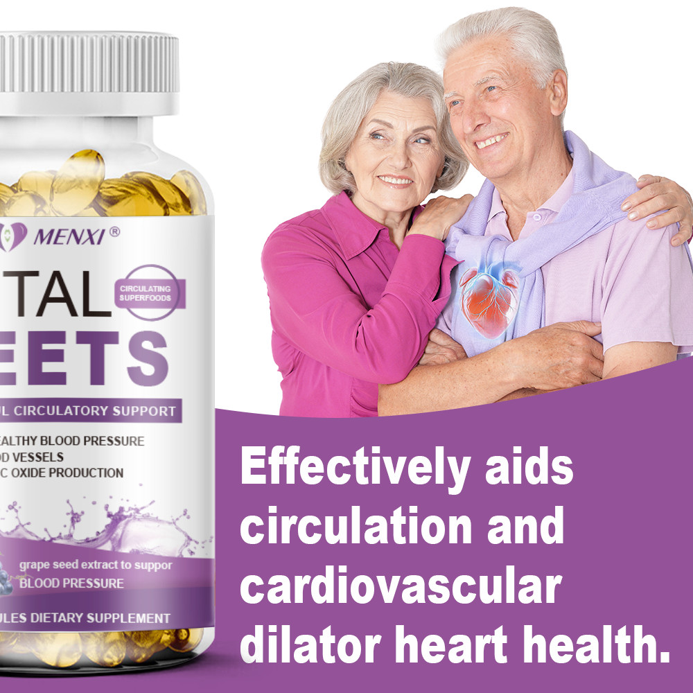 Total Beets Circulation Superfood Beet Root with Blood Pressure Support 120 Caps