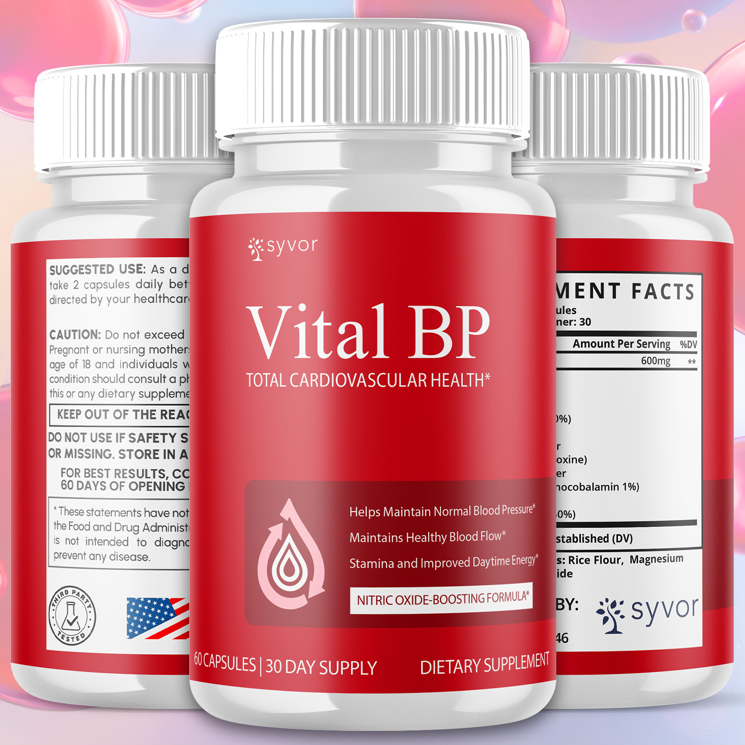 (2 Pack) Vital BP Advanced Blood Support Vitamin Formula VitalBP 120 Capsules