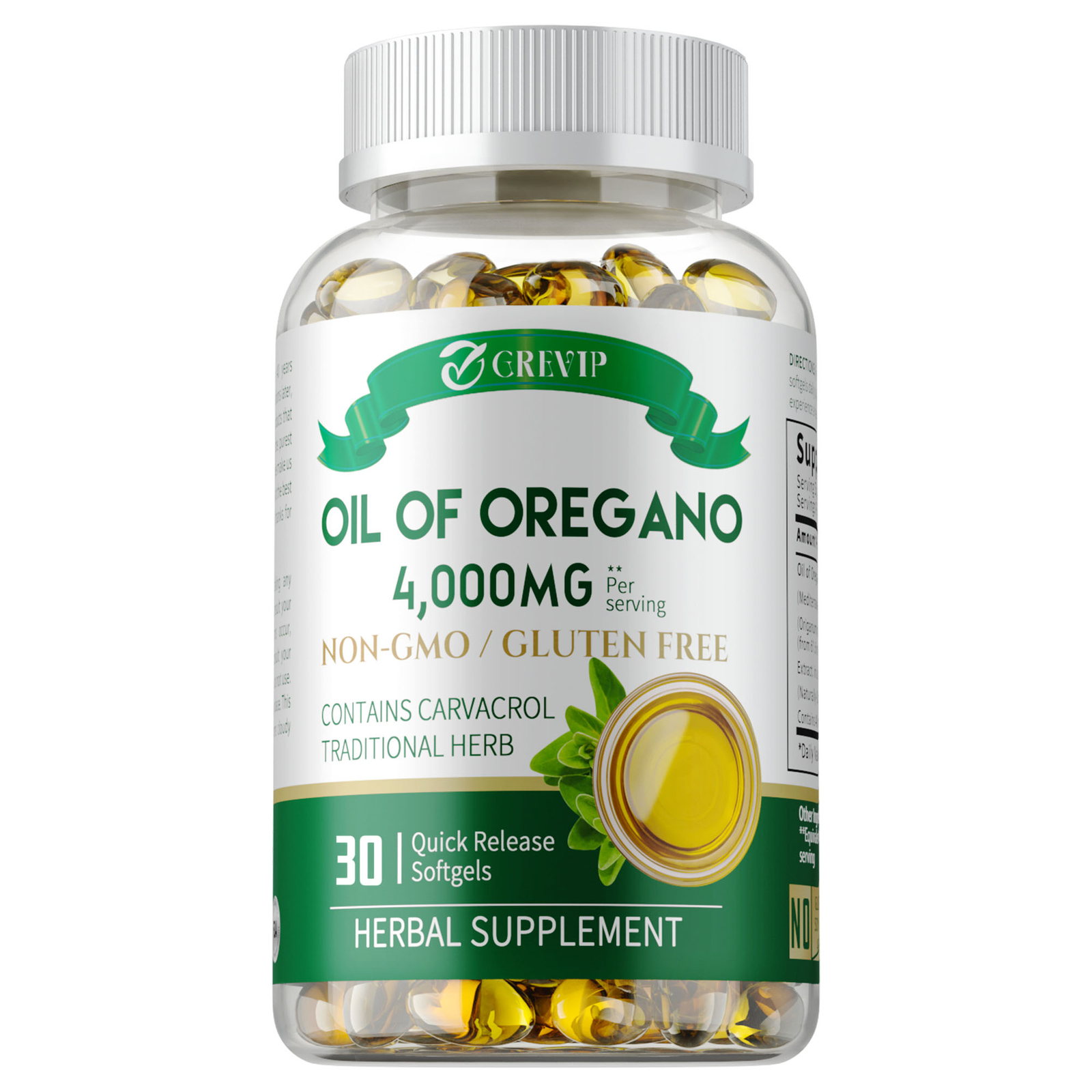 Oil of Oregano Capsules-with Carvacrol, Natural Immune Support, Antioxidant