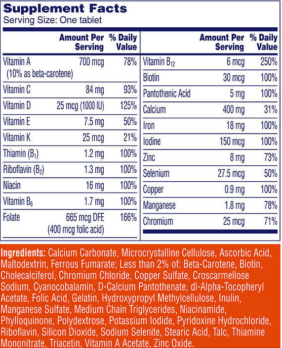 2 Bottles One A Day Women’s Multivitamin 600 Tablets Total Adult Multi Vitamin