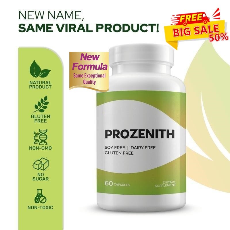 2 BOTTLES-Fat Zinc Caps Prozenith Soy Free | Dairy Free Gluten Free Enhance Immu
