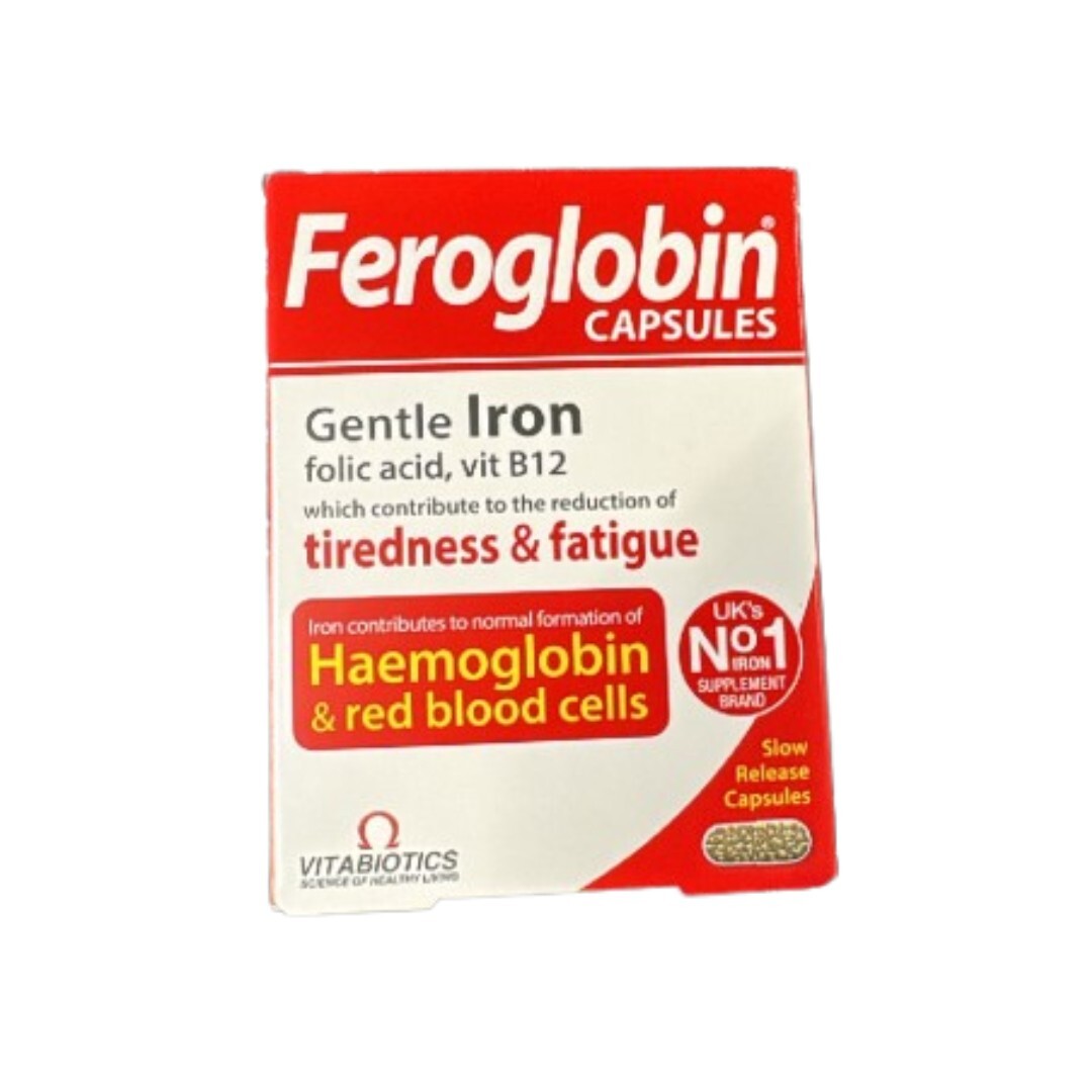 Vitabiotics Feroglobin B12 Slow Release 30 Capsules – 4 PACK