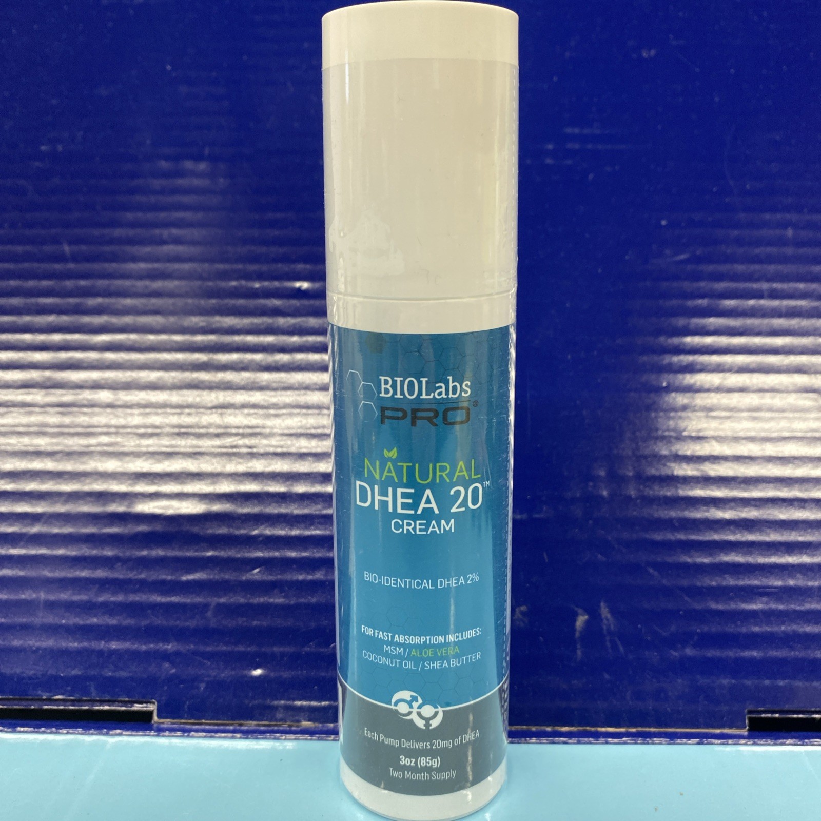 Bio Labs Pro Natural DHEA 20 Cream Bio-identical Supplement 3 Oz