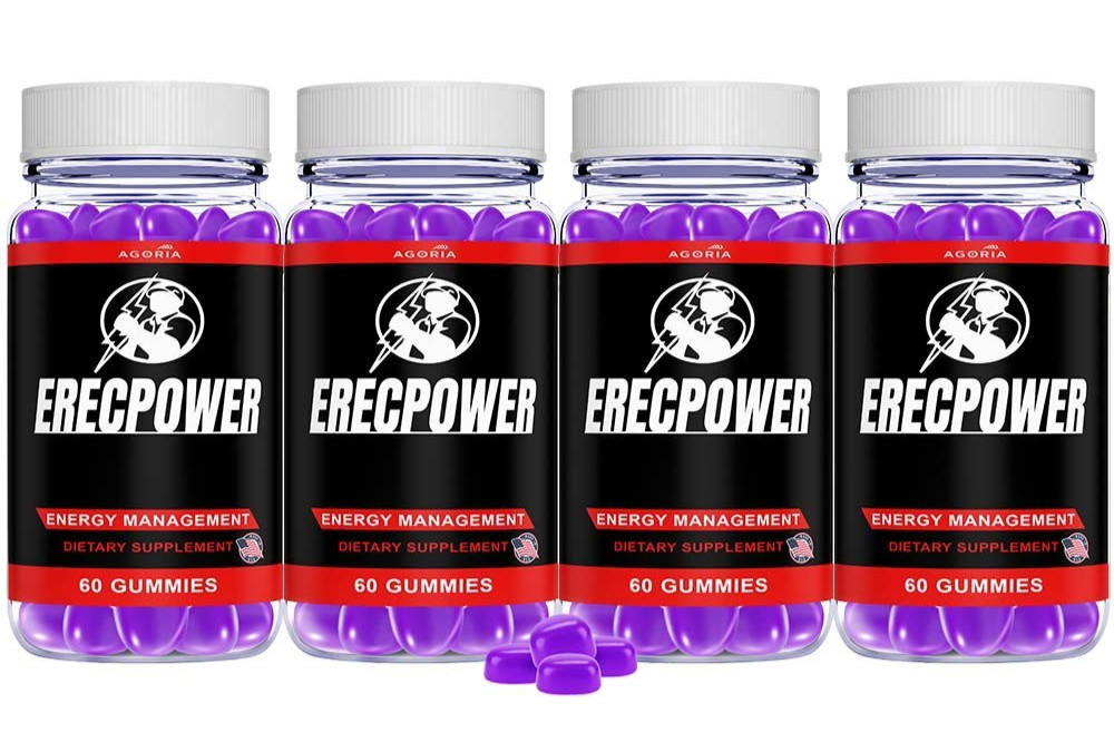 Erecpower Energy Management Multivitamin Health Supplement (240 Gummies) 4-Pack