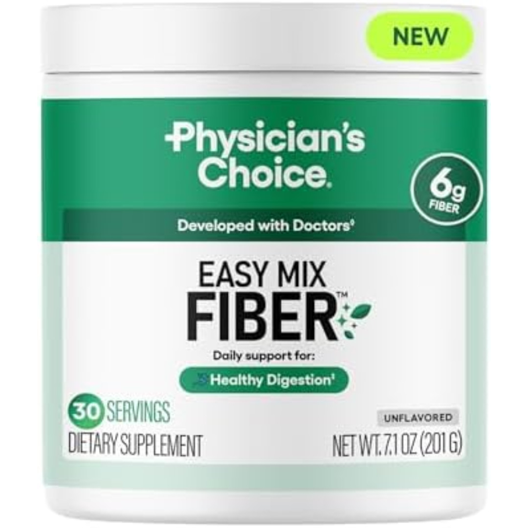 Physician’s CHOICE Easy Mix Fiber for Digestive Health & Regularity – No Grit, S
