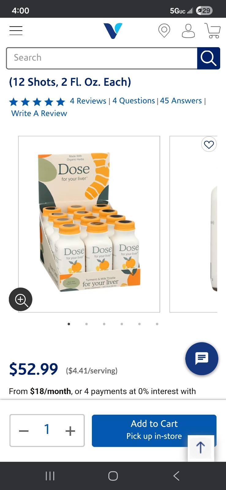 Dose For Your Liver 12 Pack 2oz Shots Cleanse Detox And Repair