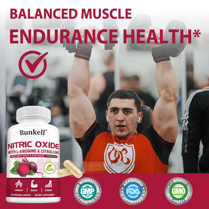Nitric Oxide Booster Supplement – L-Arginine, L-Citrulline & Red Beet Root