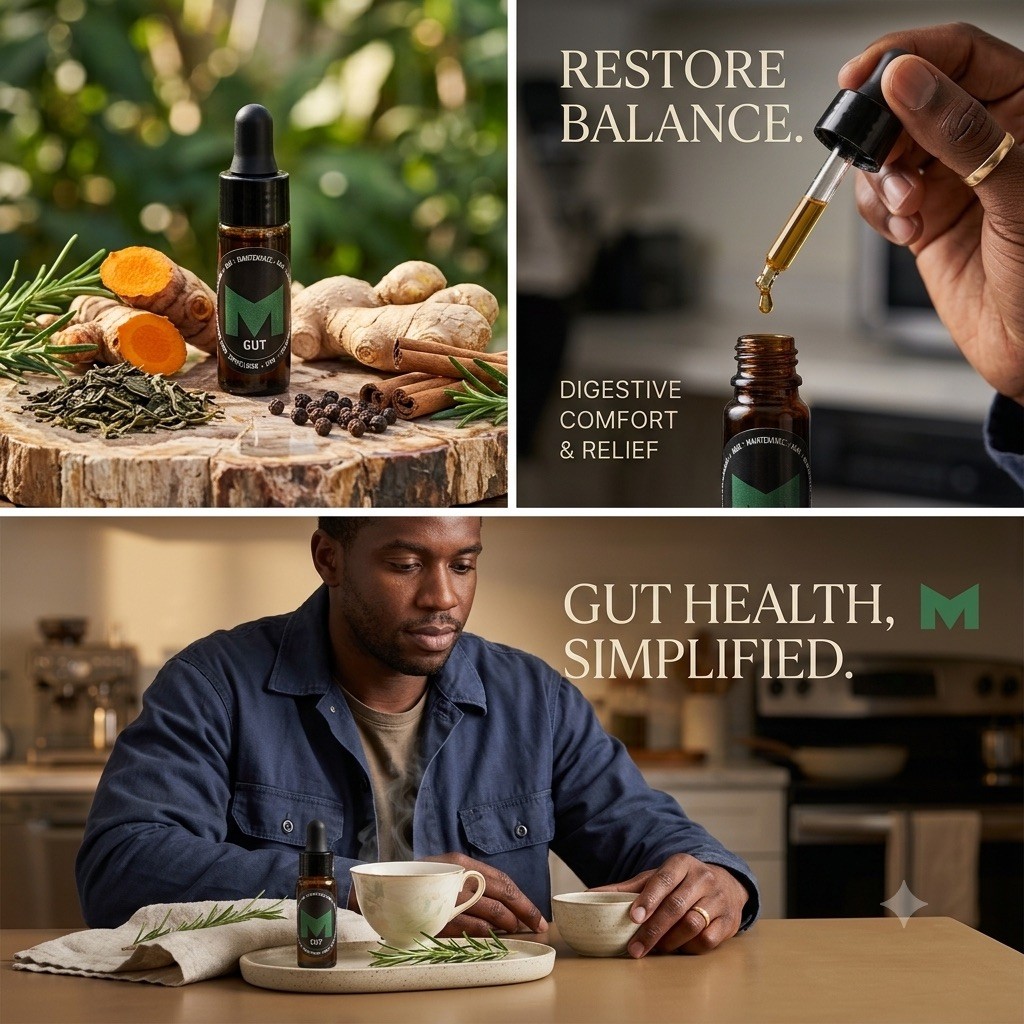 MAINTENANCE of MAN GUT – Natural Plant-based GUT health and Digestion