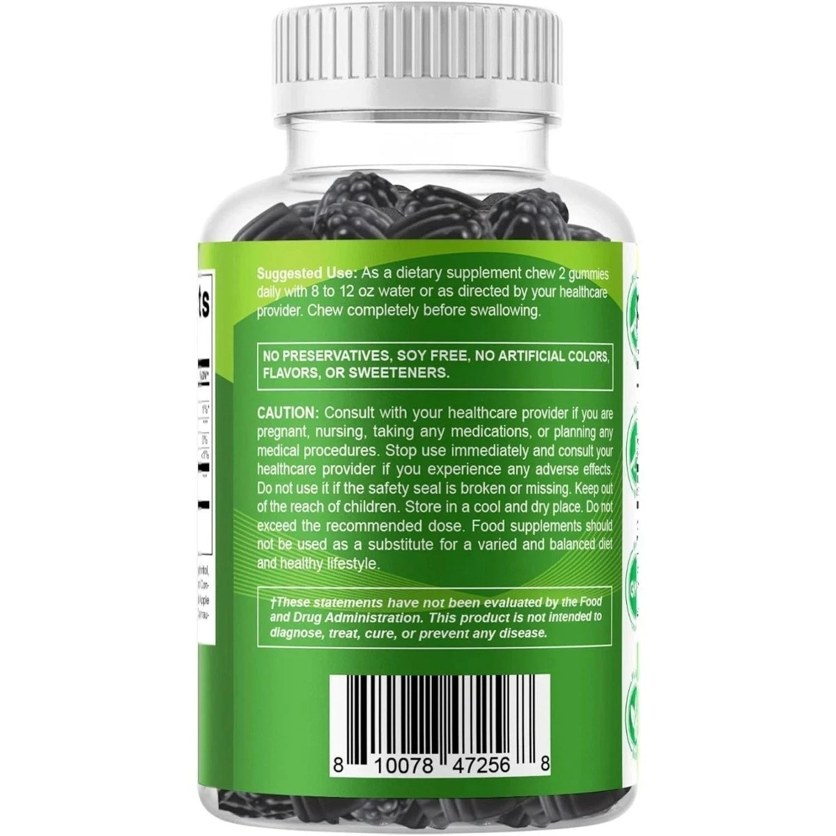 Vitamatic Sugar-Free Moringa Gummies – 60 Pectin-Based Chewable Gummies, Clean F