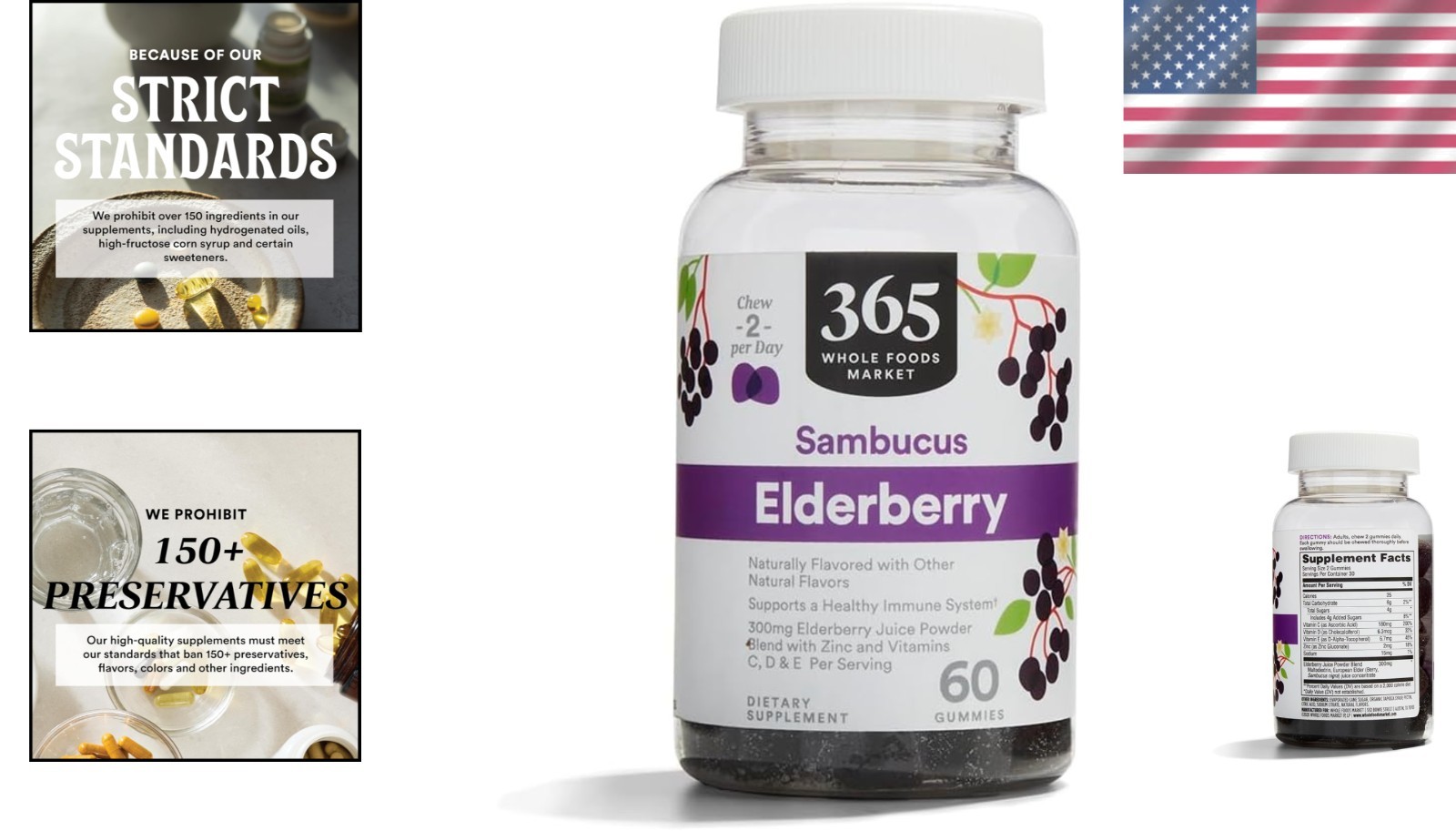 60 Elderberry Gummies for Daily Immune Health – Nourishing & Delicious