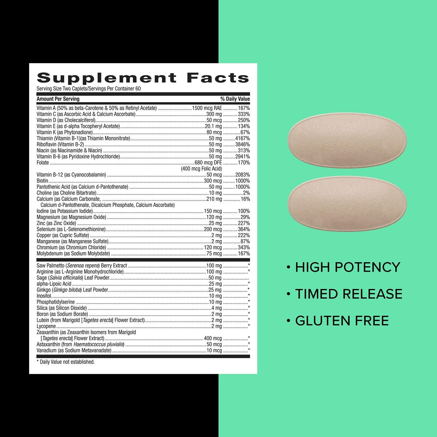 GNC Mega Men 50 Plus Multivitamin for | 120 Count (Pack of 1)