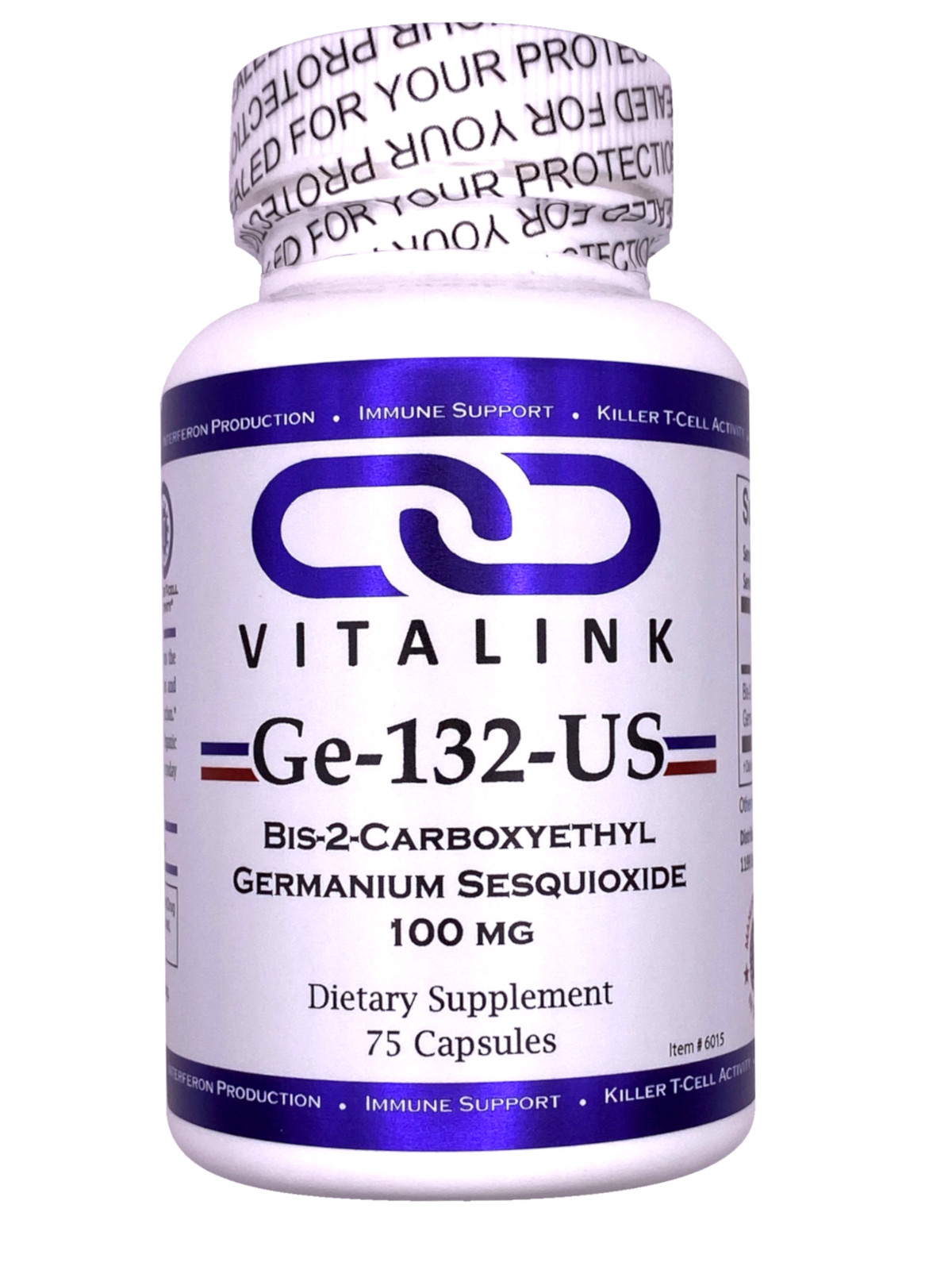 Organo-Germanium (Ge-132) 100 mg X 75 capsules- Potent Immune Support – Vitalink