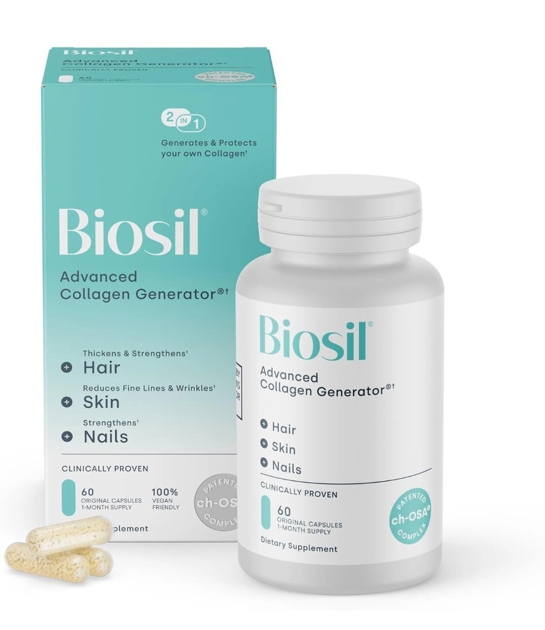 Biosil Collagen Generator – 60 Capsules.. Exp 02/2028