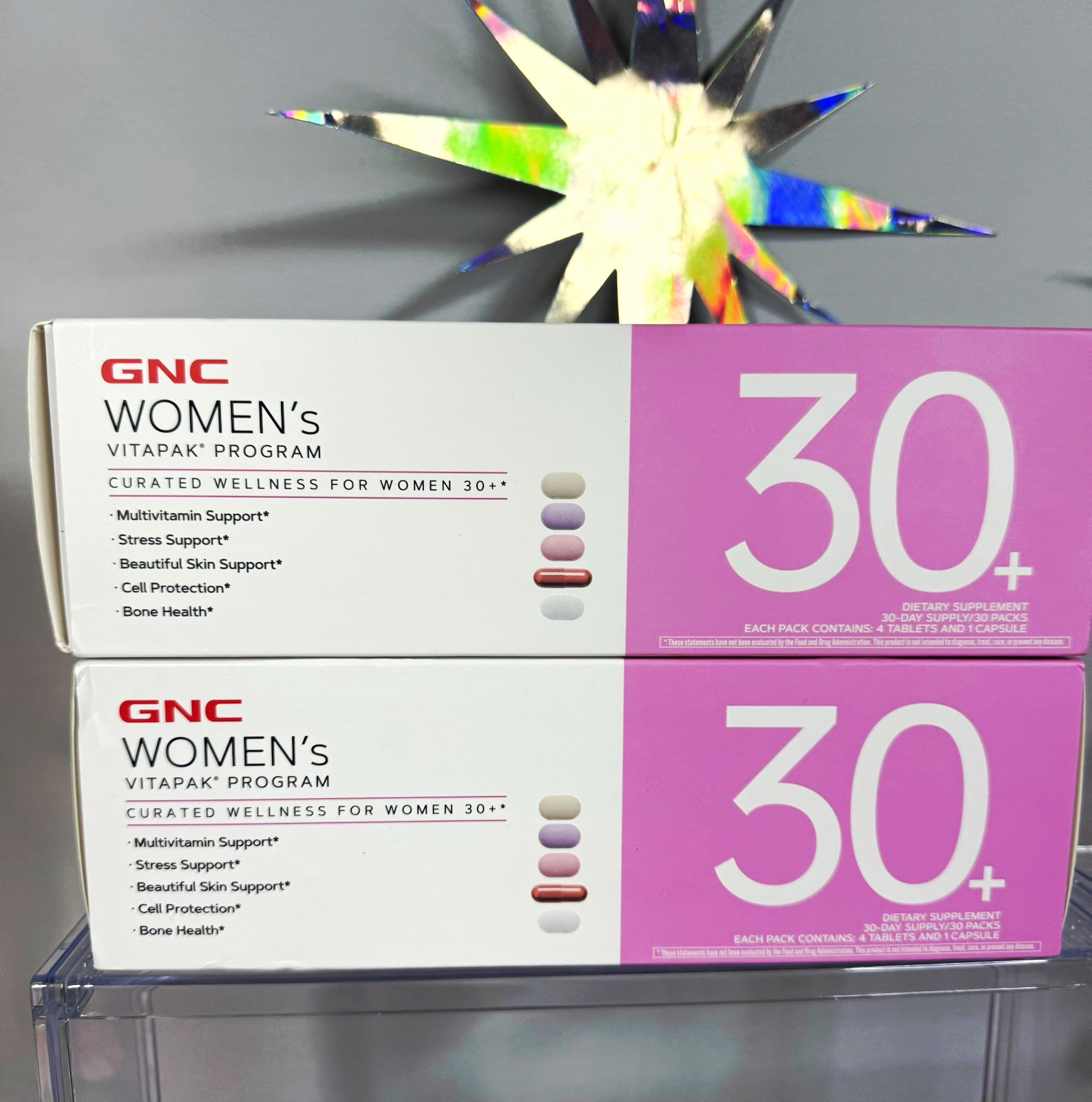 GNC Women’s Vitapak Program 30+ Curated Wellness Vitamin Packs 30-Day 150 2 box