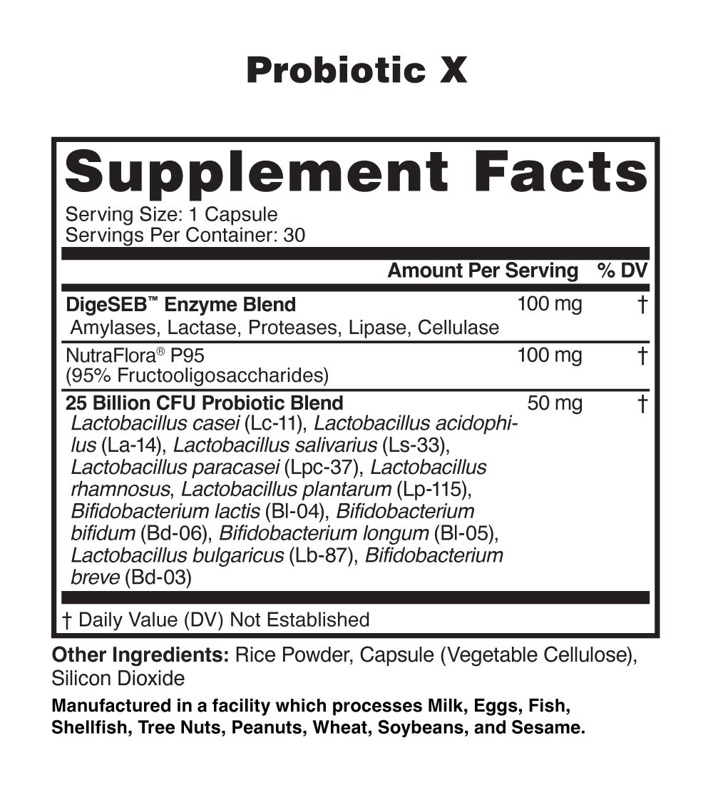 NUTRAONE NUTRITION PROBIOTIC X Complete Microbiome Digestive Health Immune