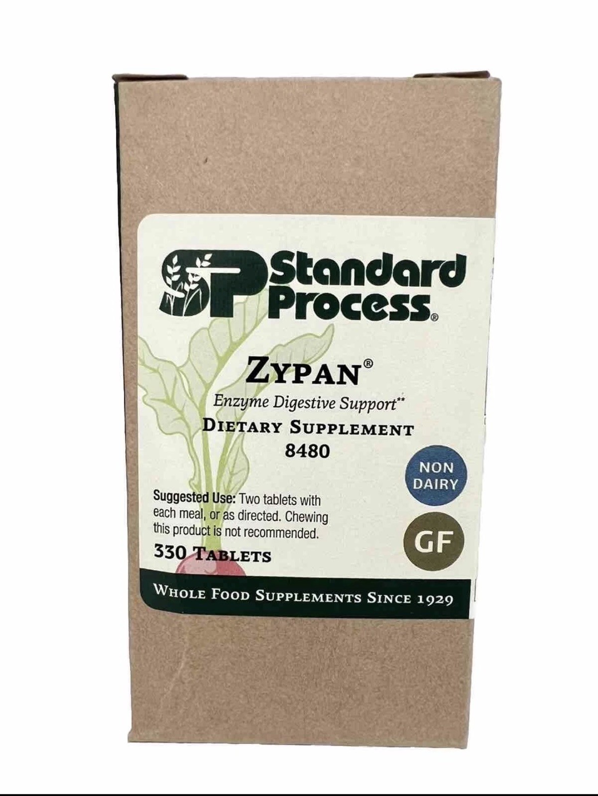 Standard Process Zypan – Digestive Support – 330 Tablets – Exp 01/02/2028