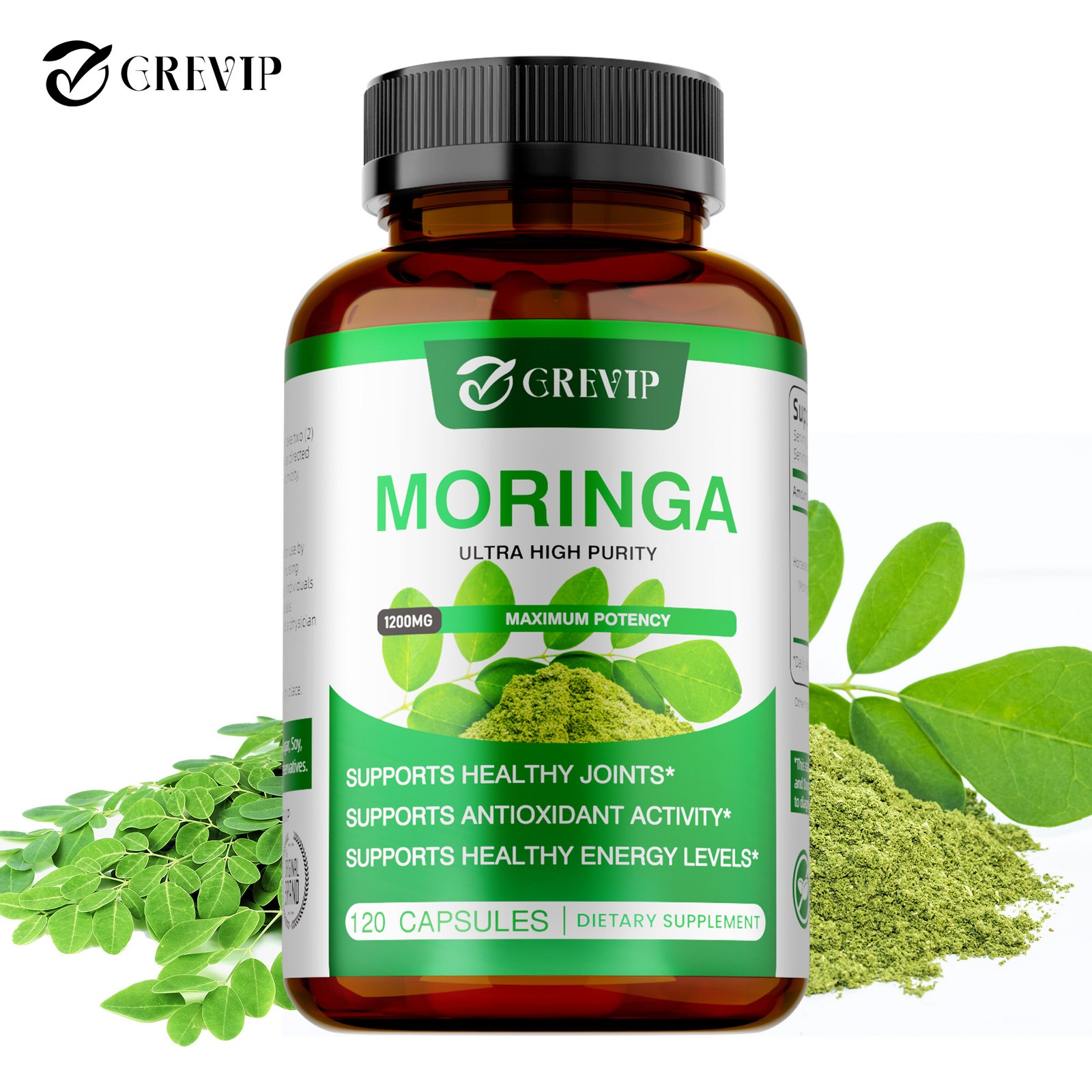 Moringa 120pcs – Supports Immunity, Healthy Skin, Joints, Hair, Metabolism