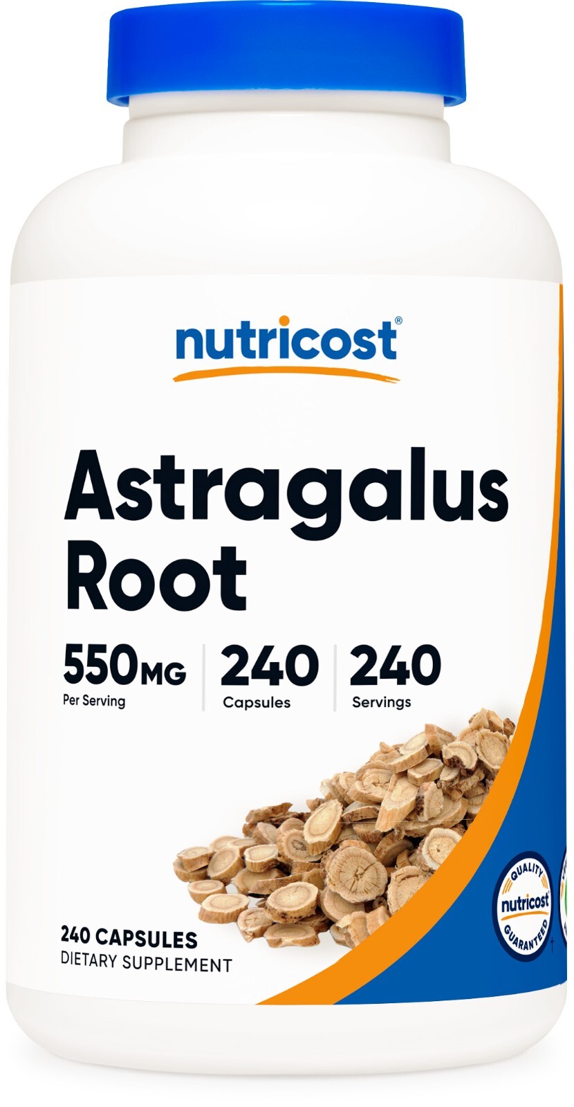 Nutricost Astragalus Capsules 550mg, 240 Capsules – Non-GMO and Gluten Free