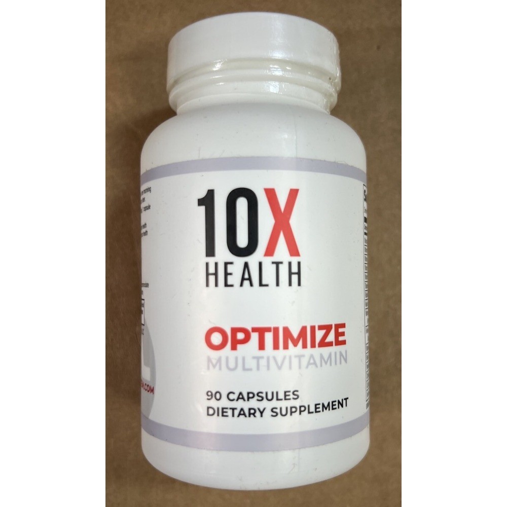 10X Health Optimize Methylated Multivitamin – Complete Vitamins for Men & Women