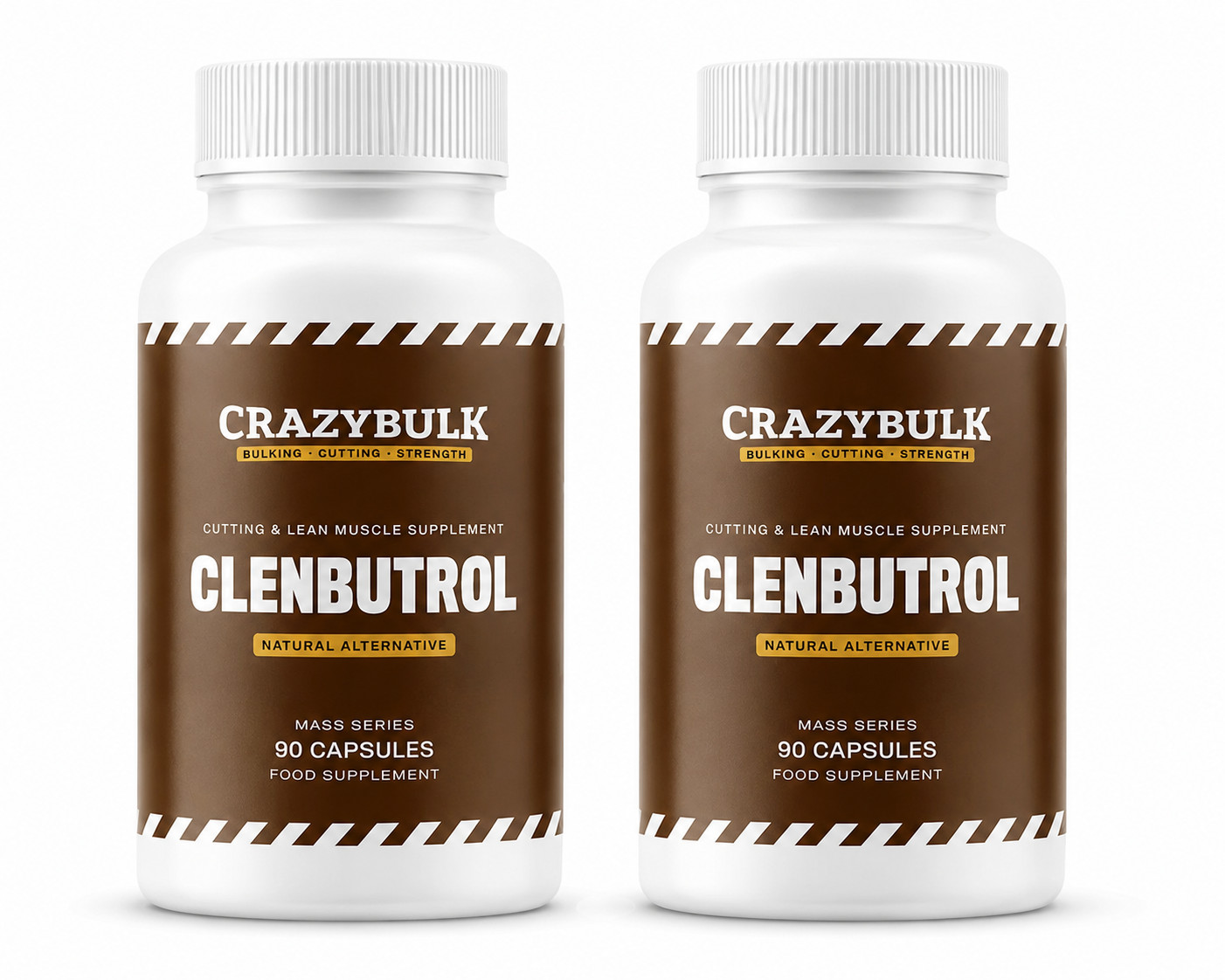 CrazyBulk CLENBUTROL CUTTING & LEAN MUSCLE MUSCLE Supplement / Pack of 2