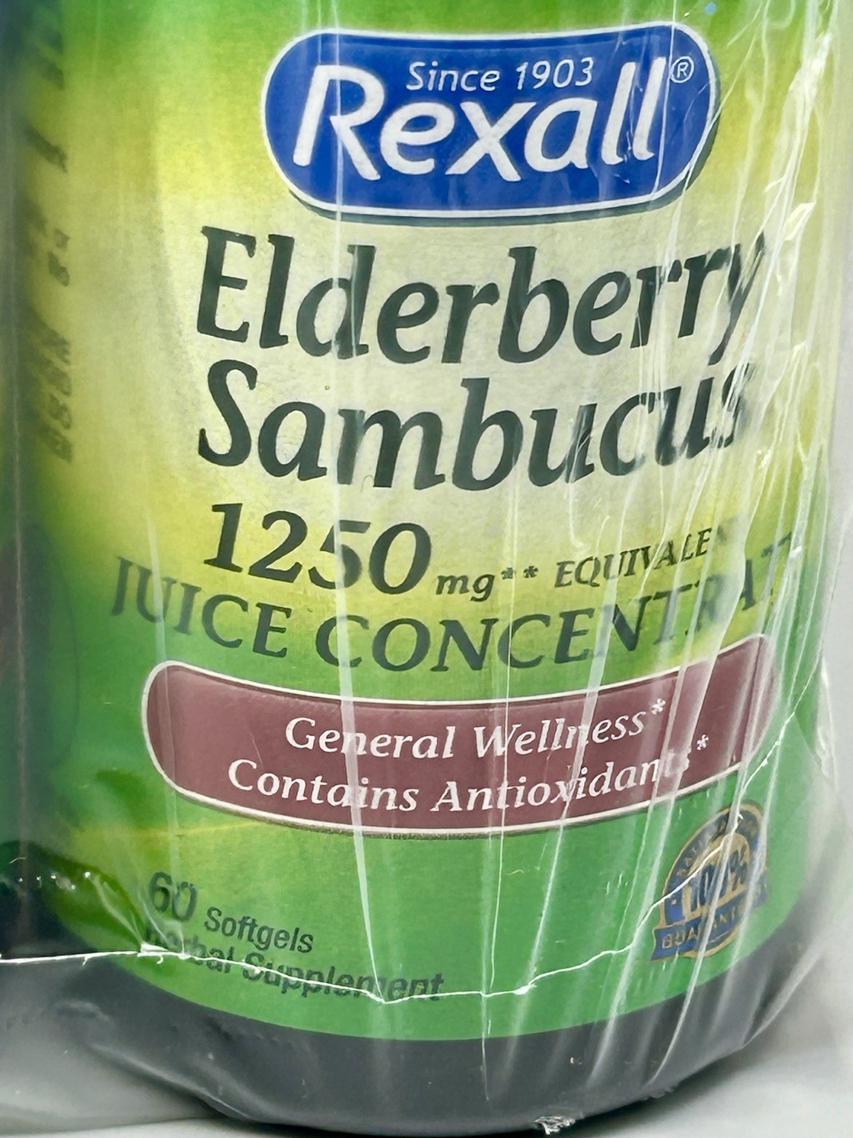 3 ELDERBERRY Sambucus HERBAL Supplement 1250 mg Softgel 60X3=180 w/ ANTIOXIDANTS