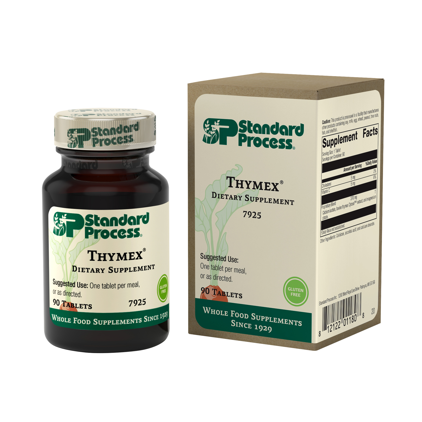Standard Process Thymex Whole Food Cholesterol, 90 Tablets