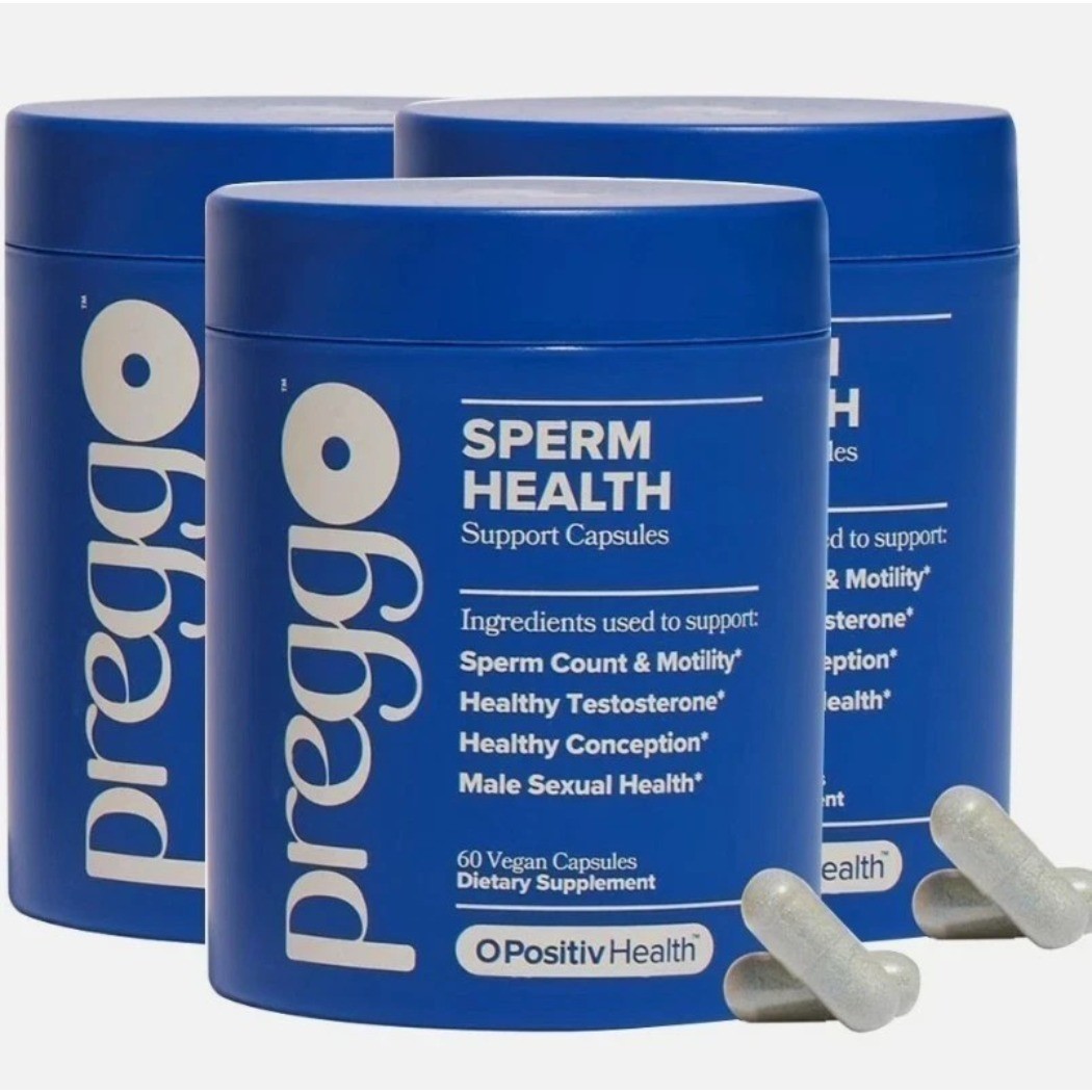 3PCS Preggo Sperm Health Capsules for Men OBGYN Formulated 60 Capsules