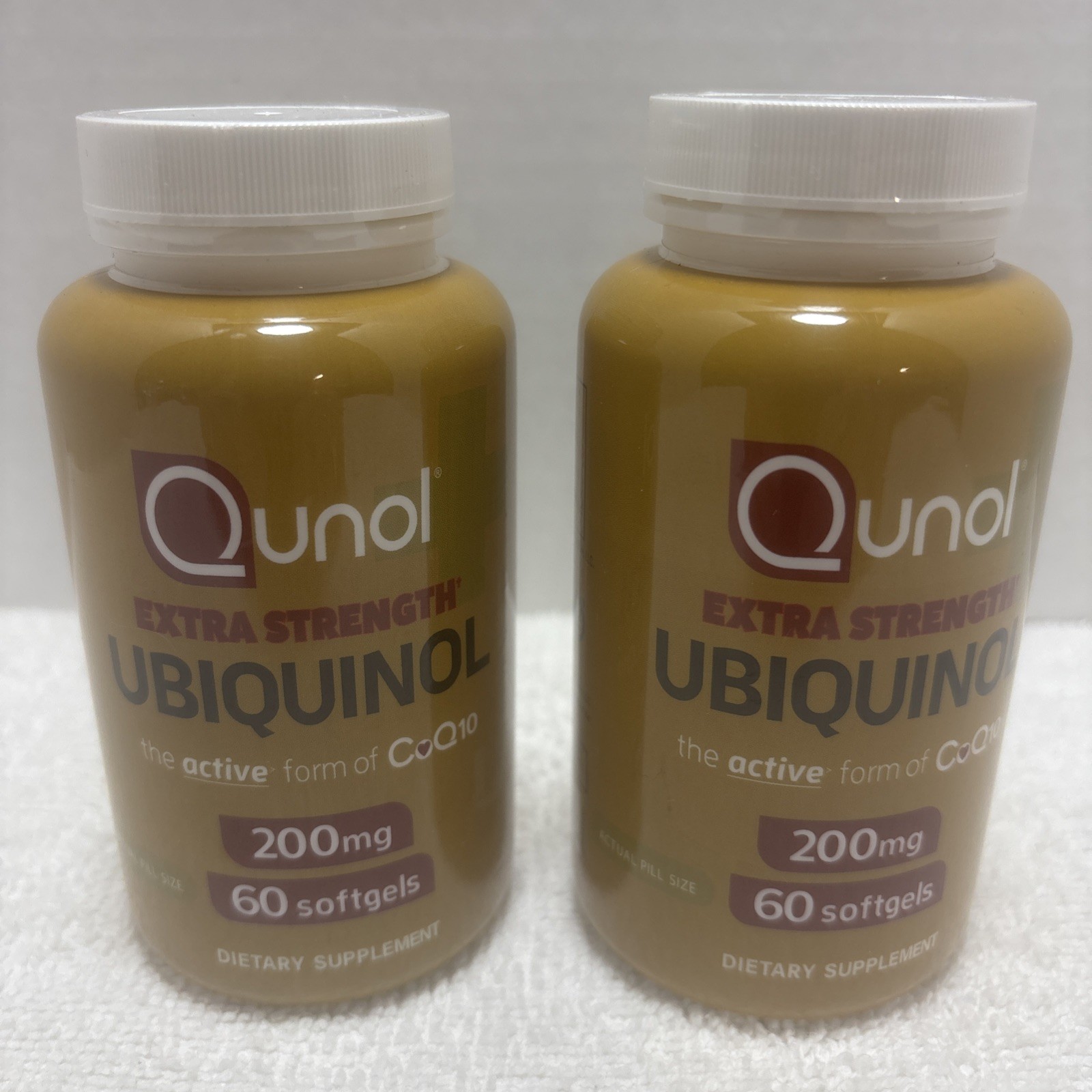(2) Qunol Ubiquinol CoQ10 200mg Softgels 60 ct Exp 08/2026