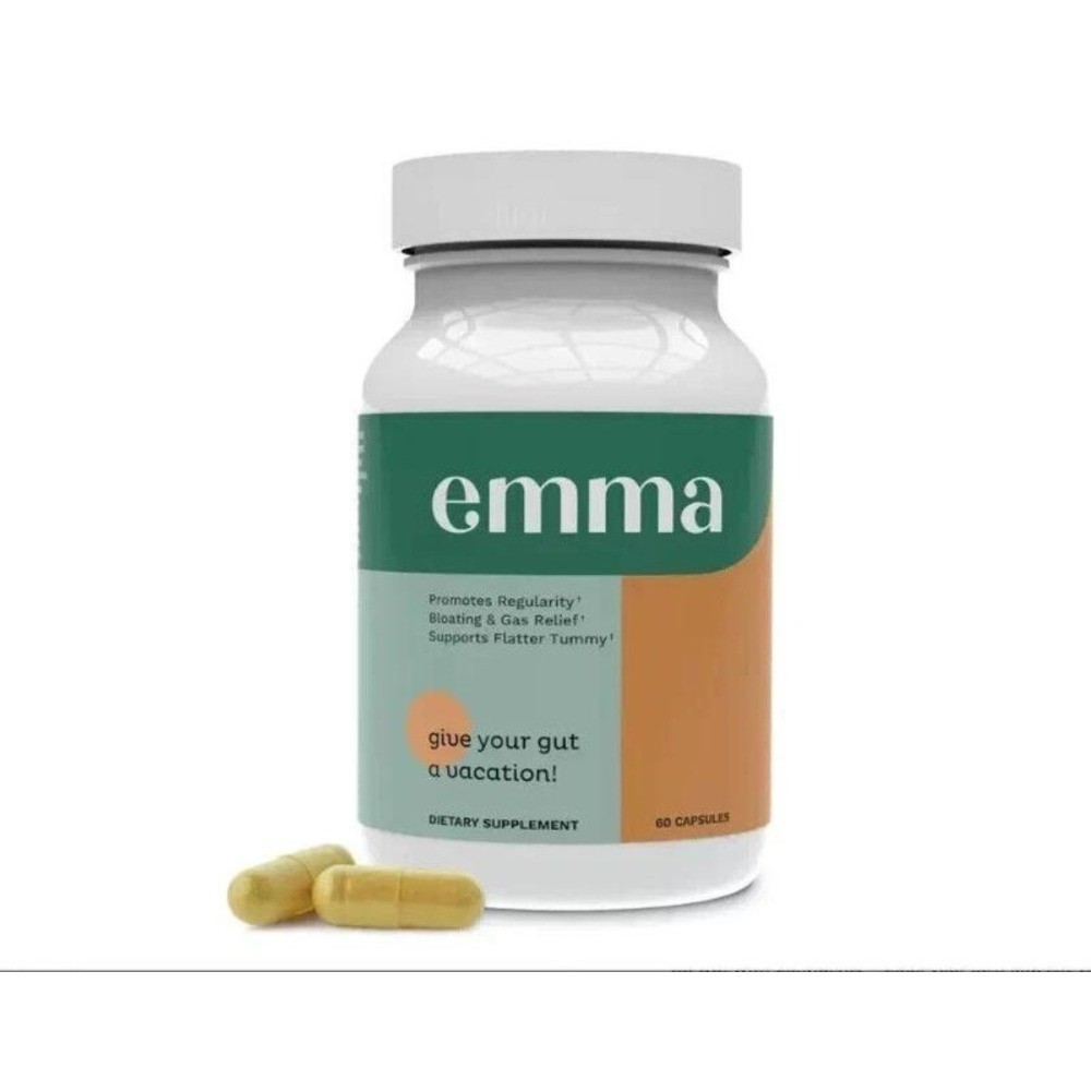 Emma Gut Health Doctors Endorsed Supplement-Relief from Gas, 60 Capsules