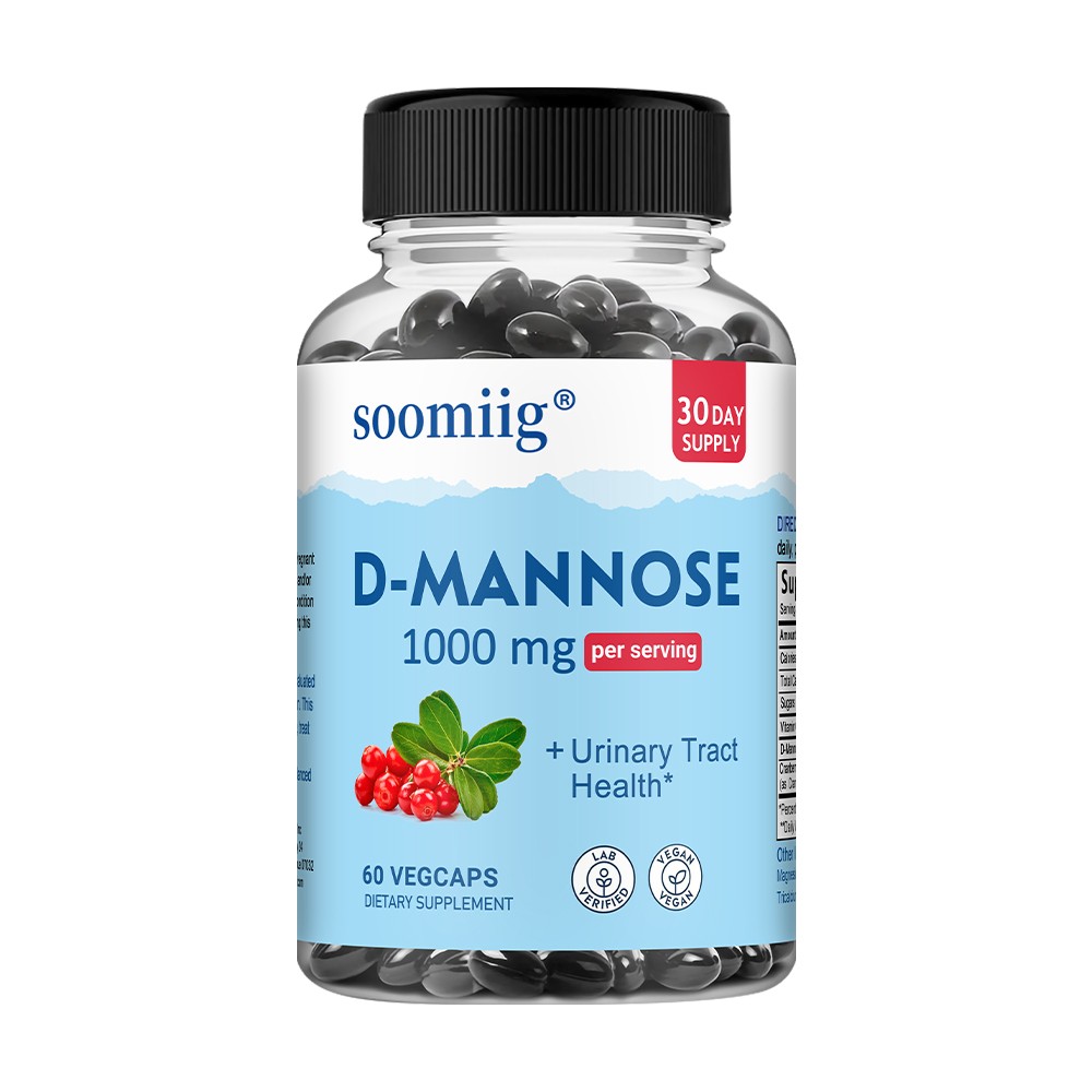 D-Mannose – 30/60/120 Capsules – 1000mg – for Kidney Function – Vegan