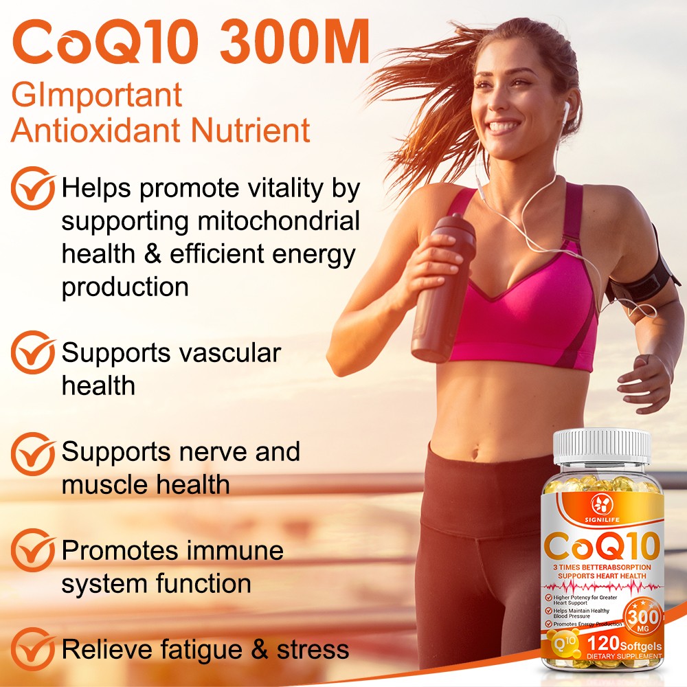 CoQ10 Coenzyme Q10 300mg 120 Capsules Heart Support NON GMO