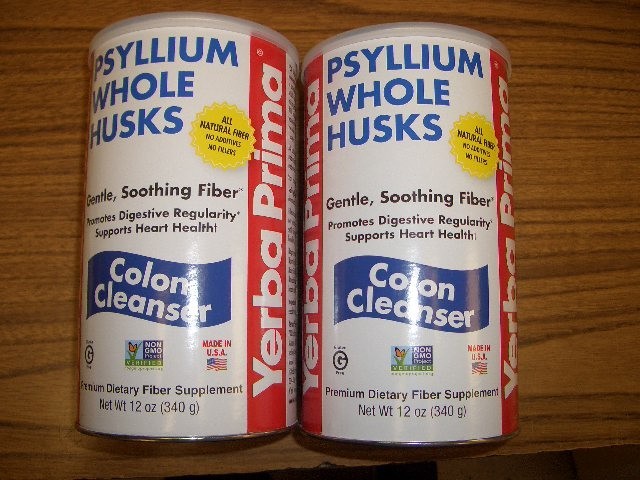 2-Yerba Prima Psyllium Whole Husks Colon Cleanser 12 oz 340 g each Exp 11/2028