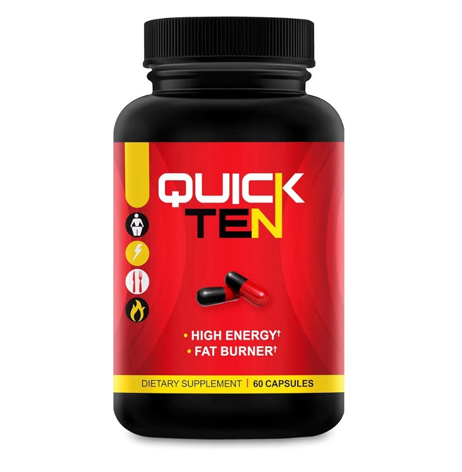 Quick Ten – Unisex Dietary Supplement Fat Burner 60x Capsules Rapid Weight Loss