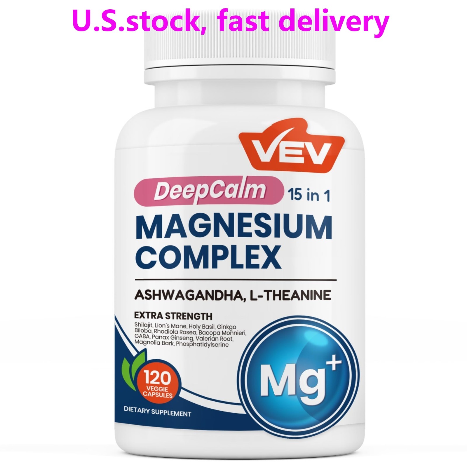 DeepCalm 15in1 Magnesium Complex for Women & Men, Magnesium Supplement, Sleep…